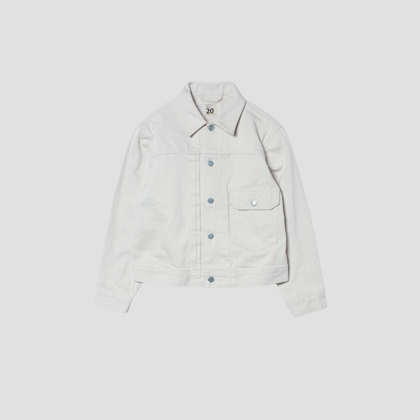 WHITE DENIM BLOUSON