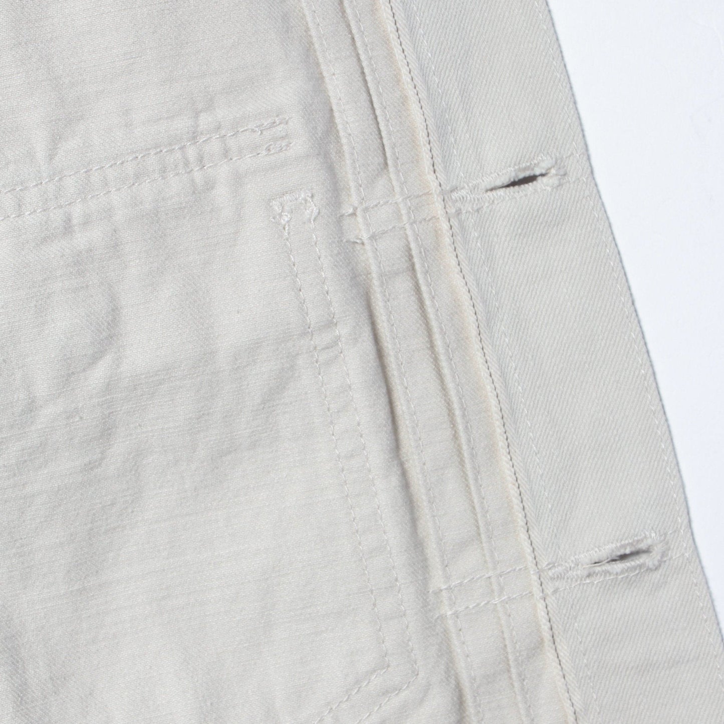 WHITE DENIM BLOUSON