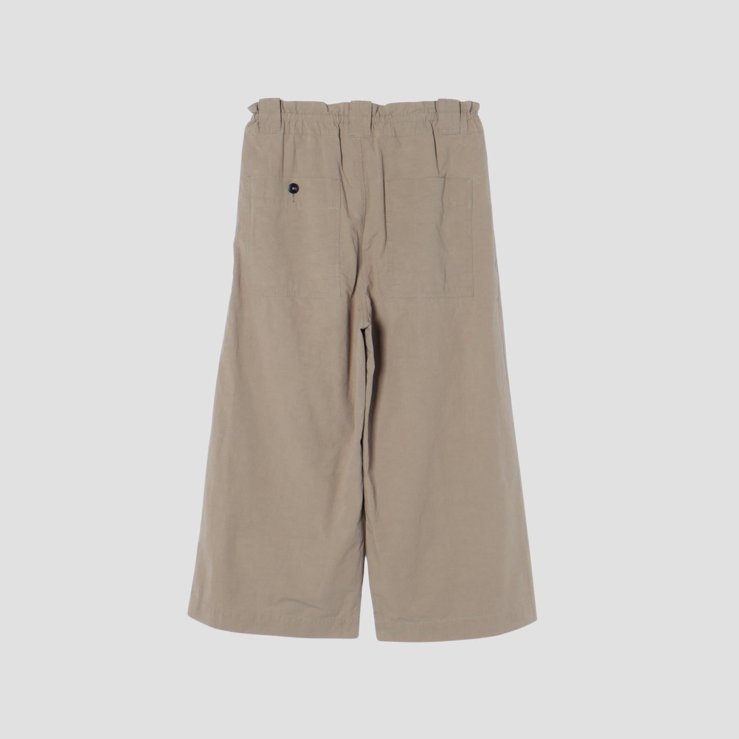 COTTON LINEN PLAIN WEAVE TROUSERS