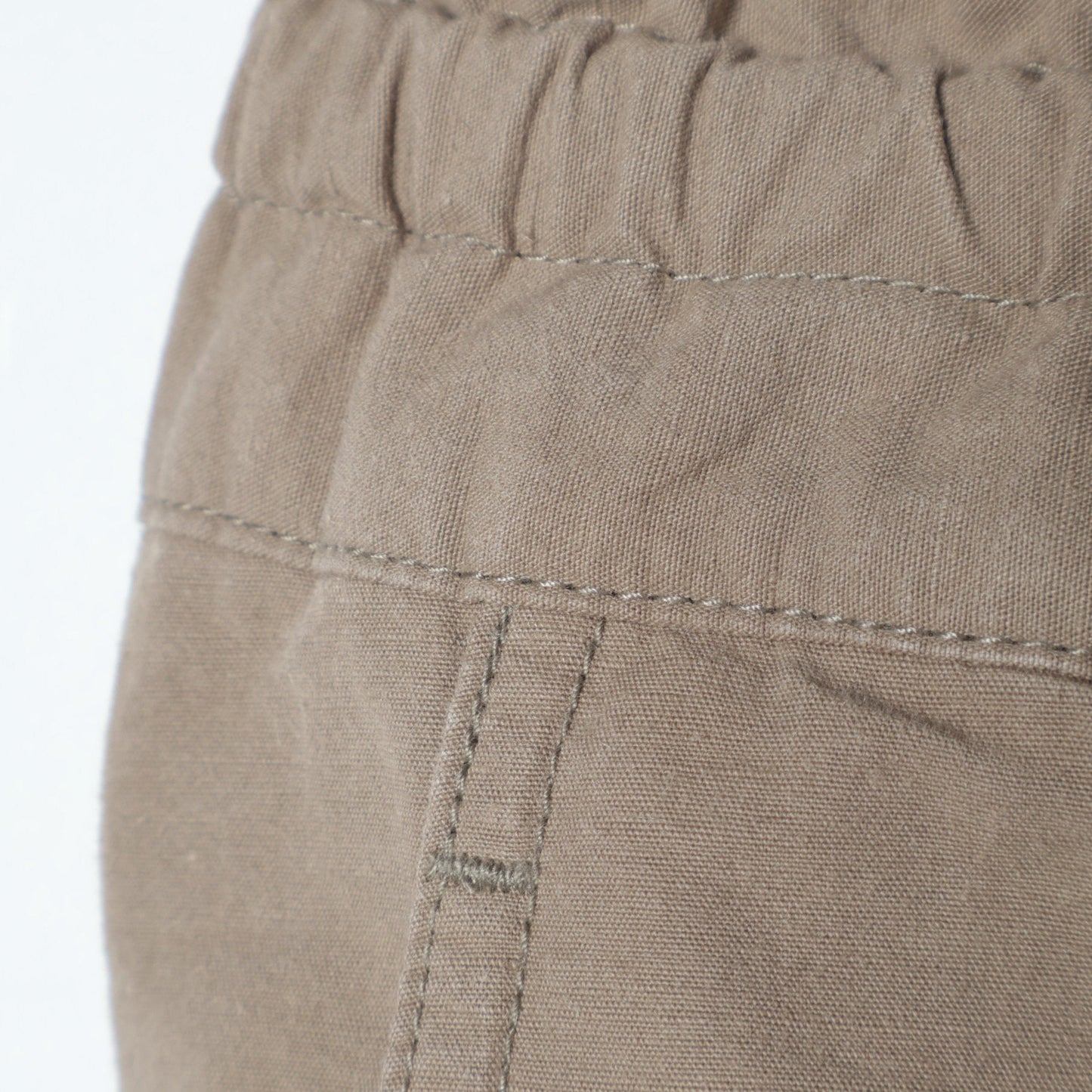 COTTON LINEN PLAIN WEAVE TROUSERS