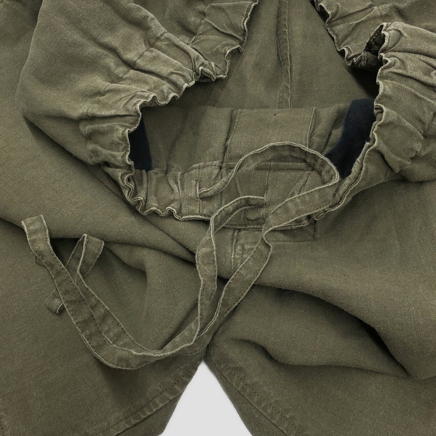WASHED LINEN TROUSERS