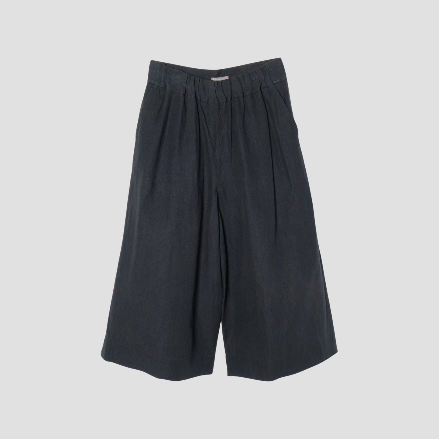 COATED LINEN PLAINWEAVE TROUSERS