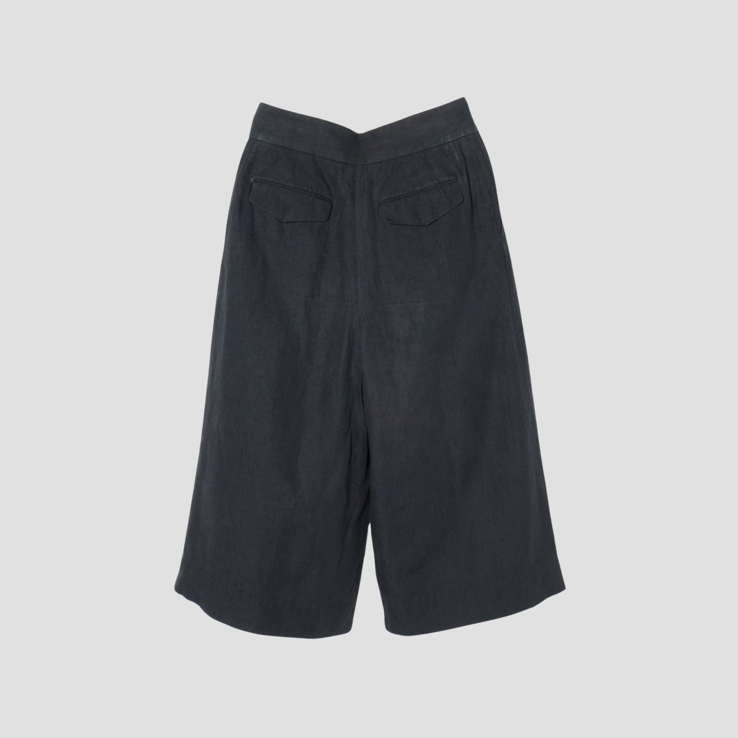 COATED LINEN PLAINWEAVE TROUSERS