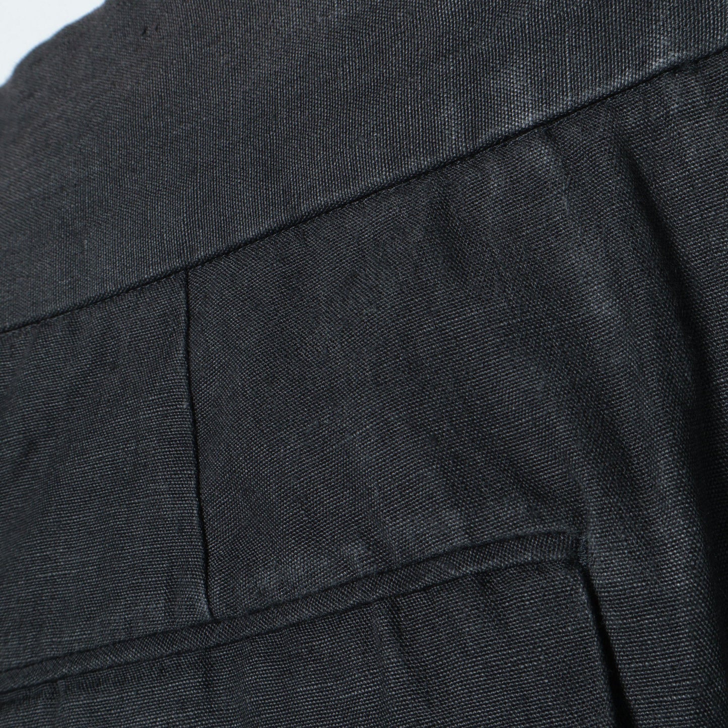COATED LINEN PLAINWEAVE TROUSERS