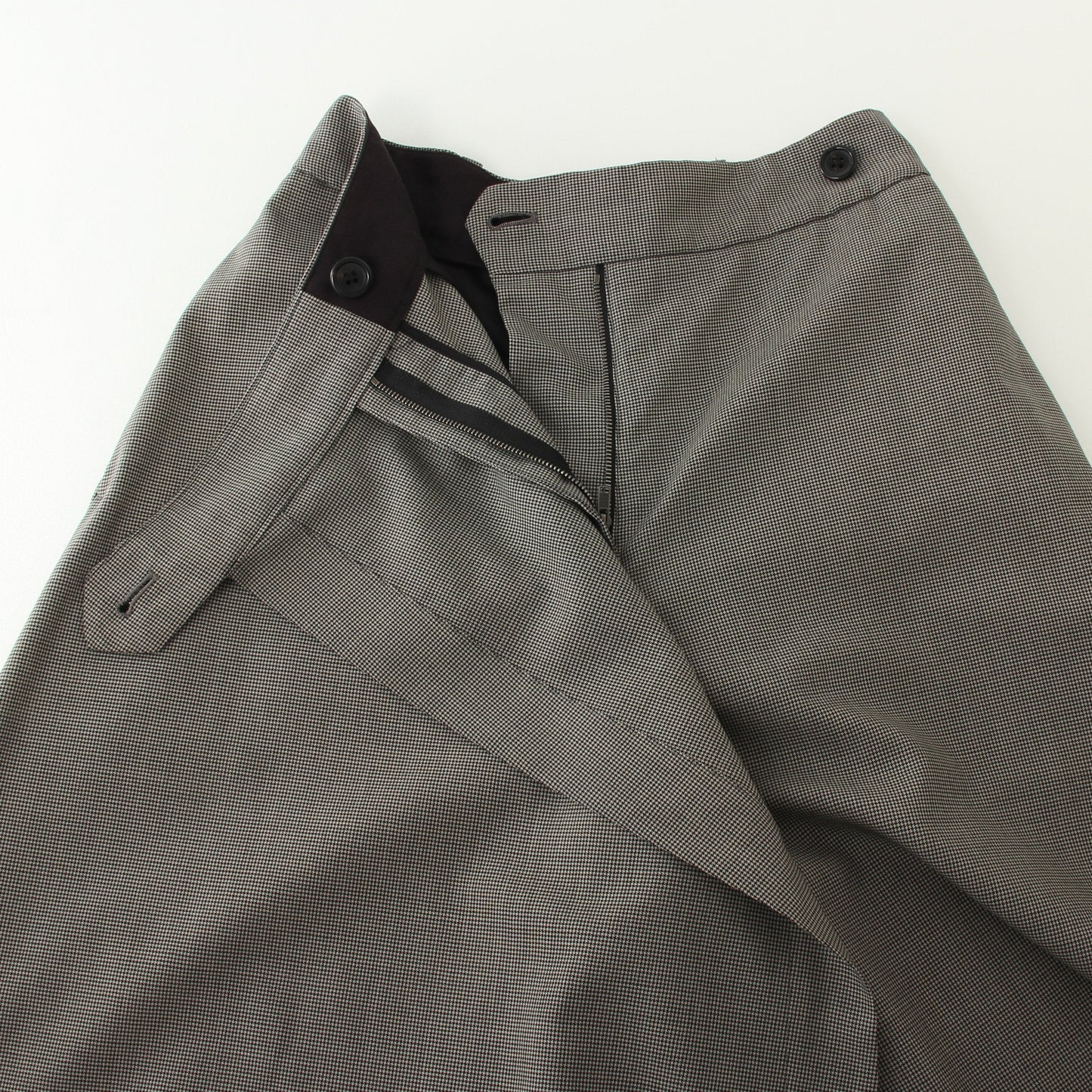 FINE WOOL POPLIN TROUSERS