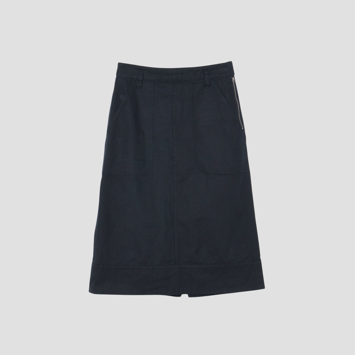ORGANIC COTTON GABERDINE SKIRT