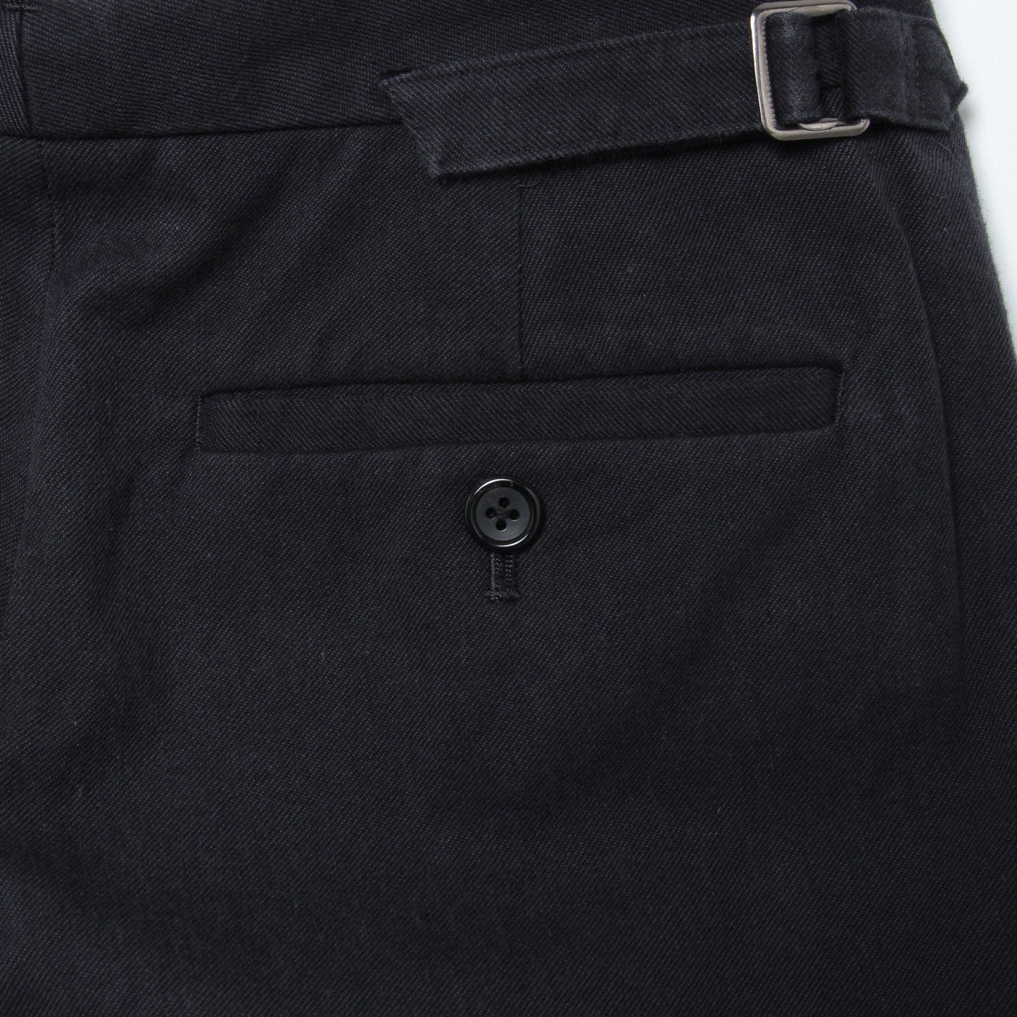 WASHED COTTON TWILL TROUSERS