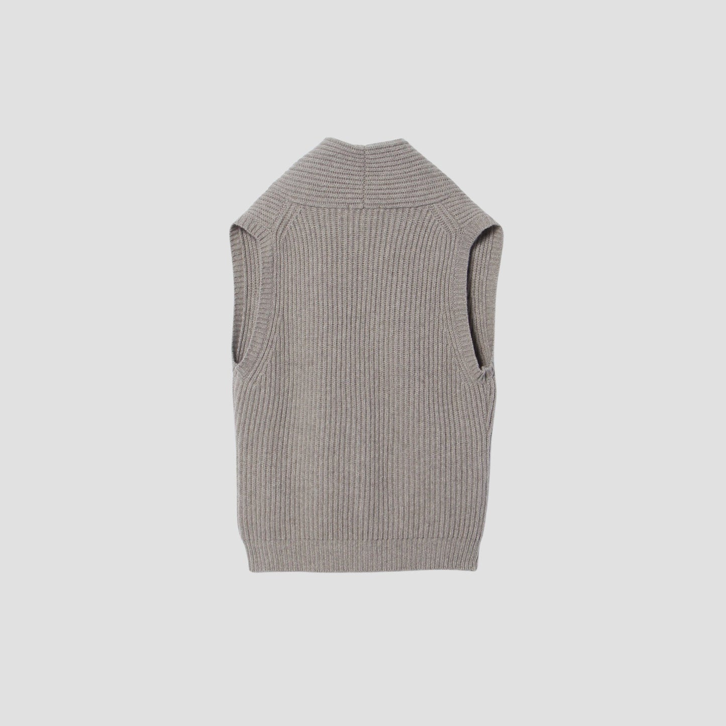 CHUNKY RIB WAISTCOAT KNIT