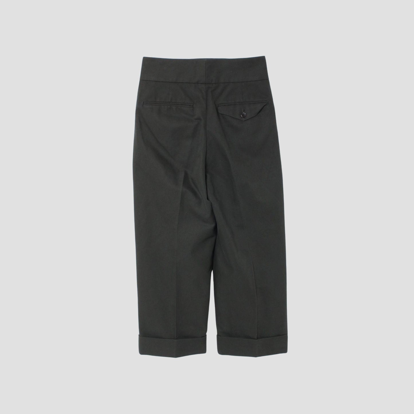 BRUSHED COTTON LINEN TROUSERS