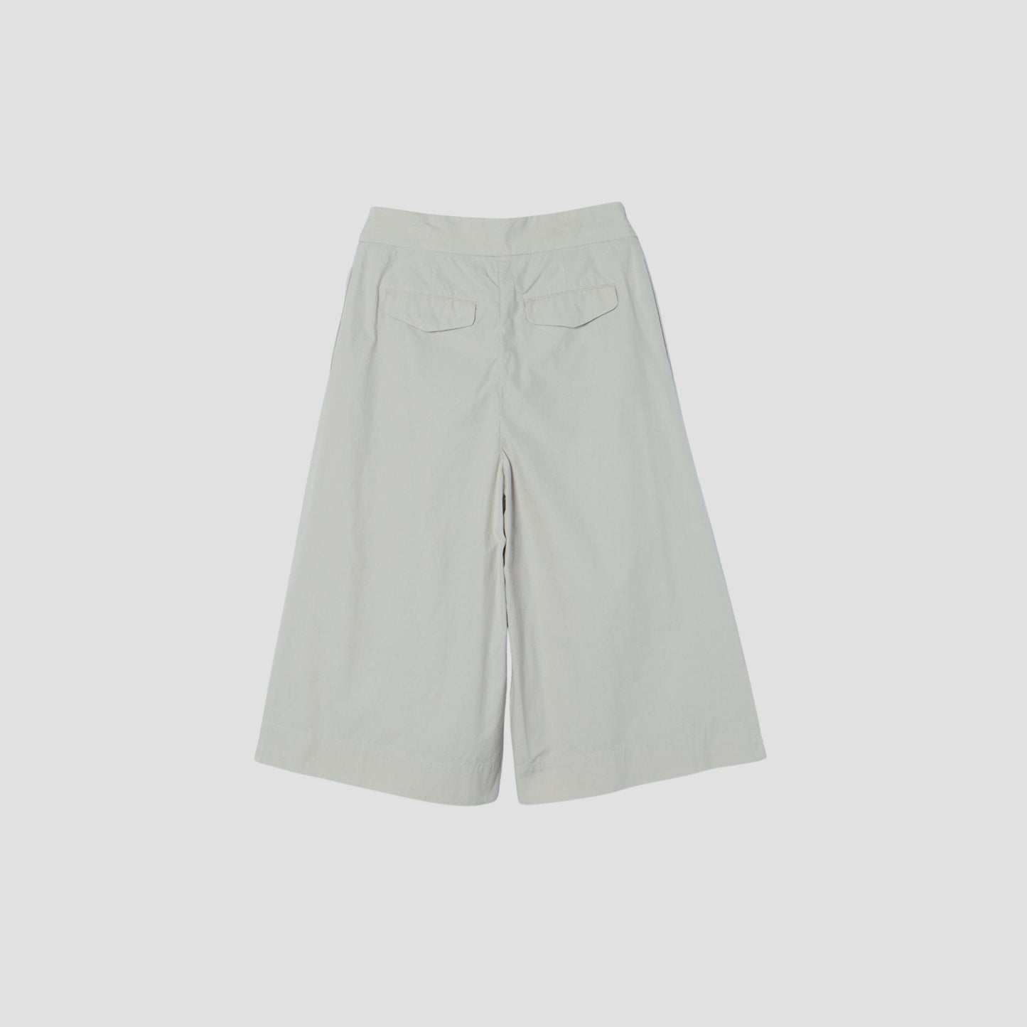 WASHED COTTON POPLIN TROUSERS