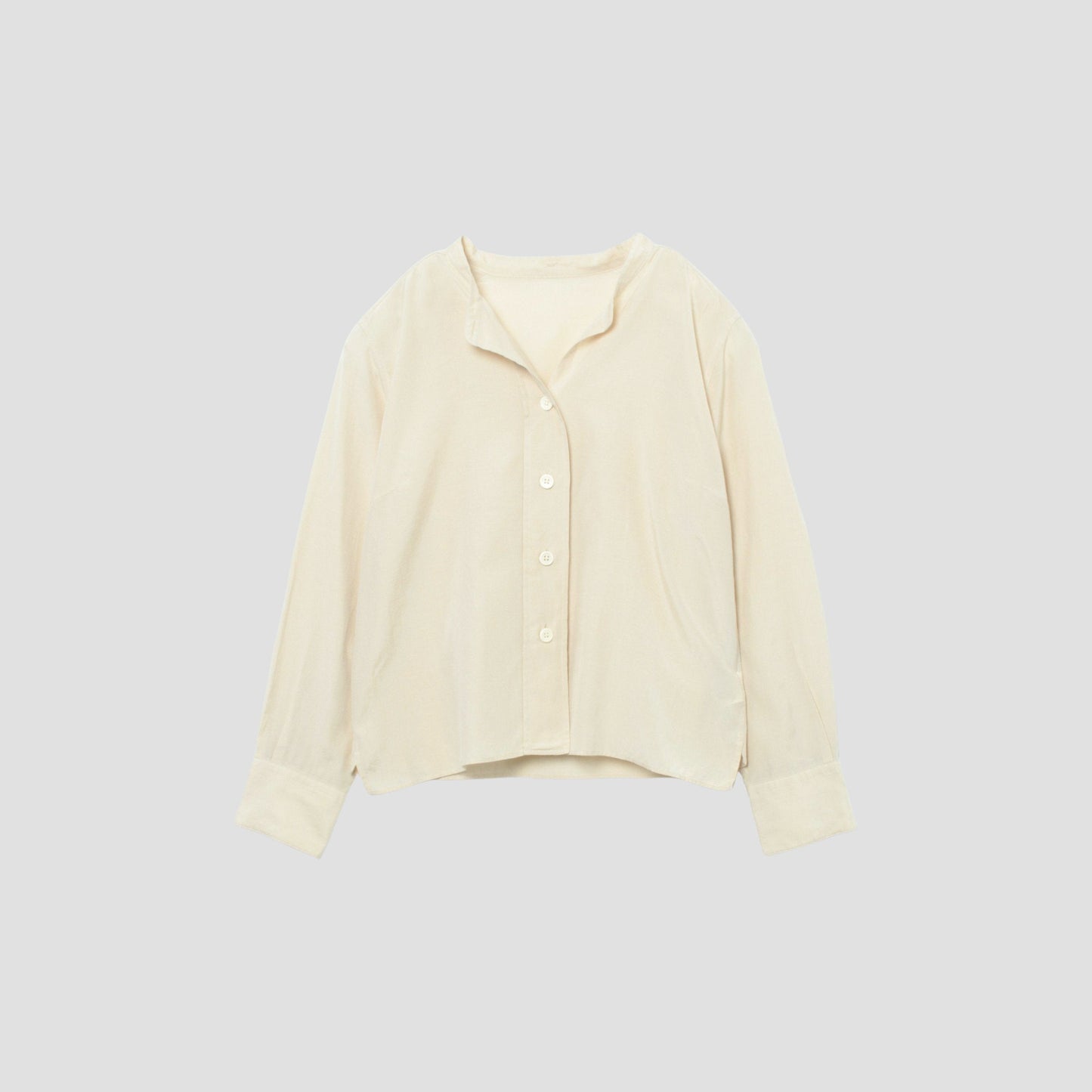 COTTON SILK PLAIN WEAVE SHIRT