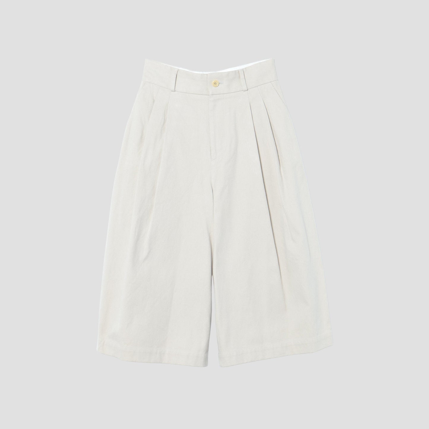 YARN DYE HEAVY COTTON TWILL TROUSERS