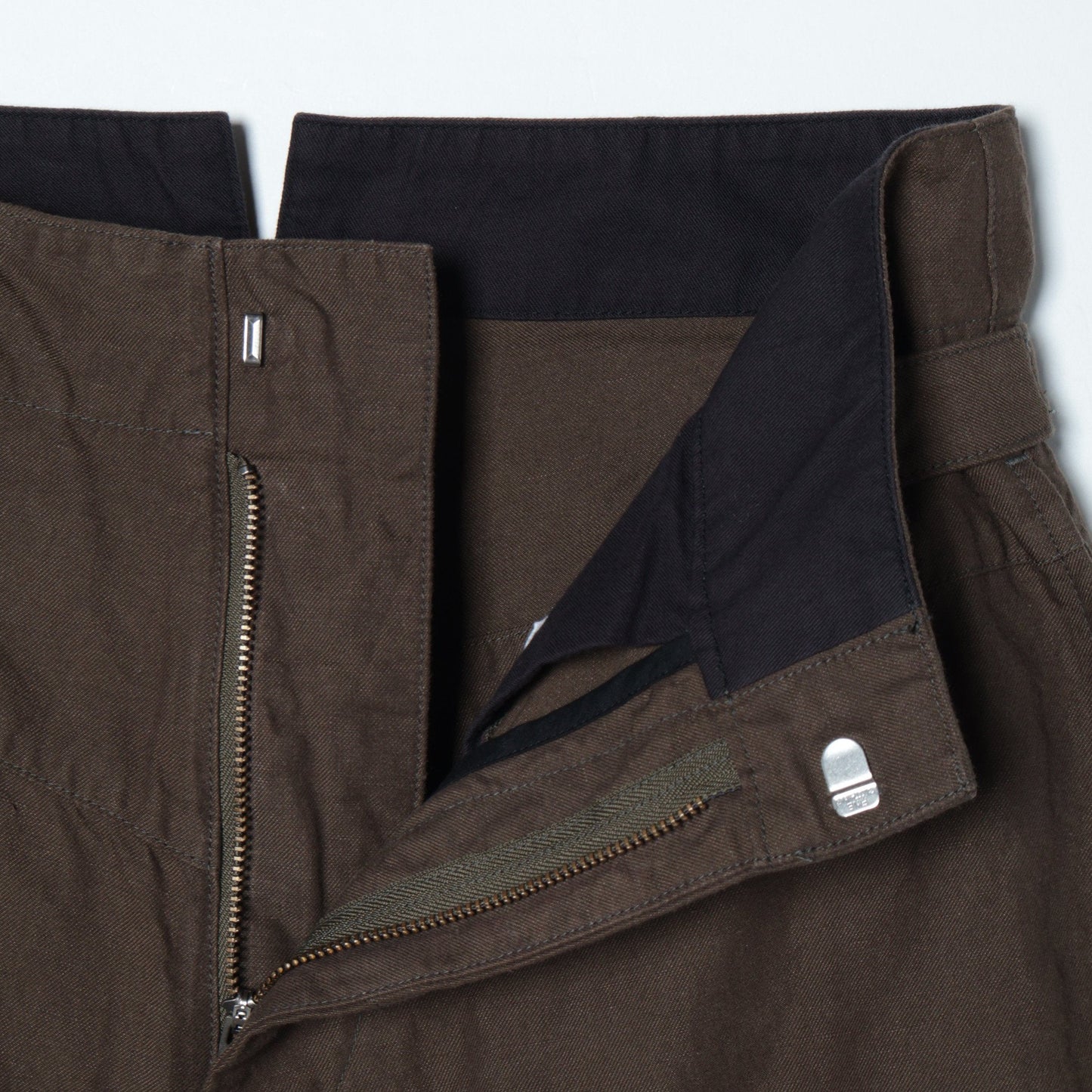 COTTON LINEN TWILL TROUSERS
