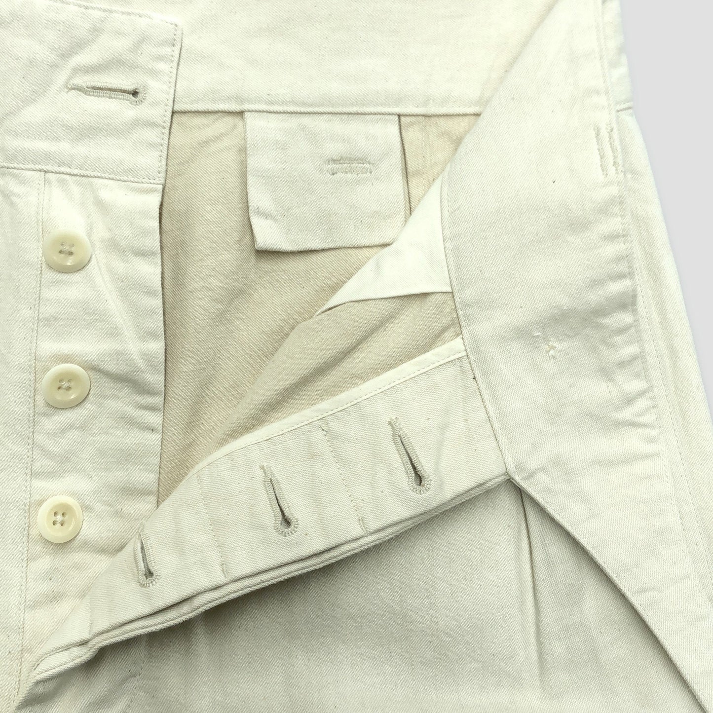 NATURAL DENIM TROUSERS