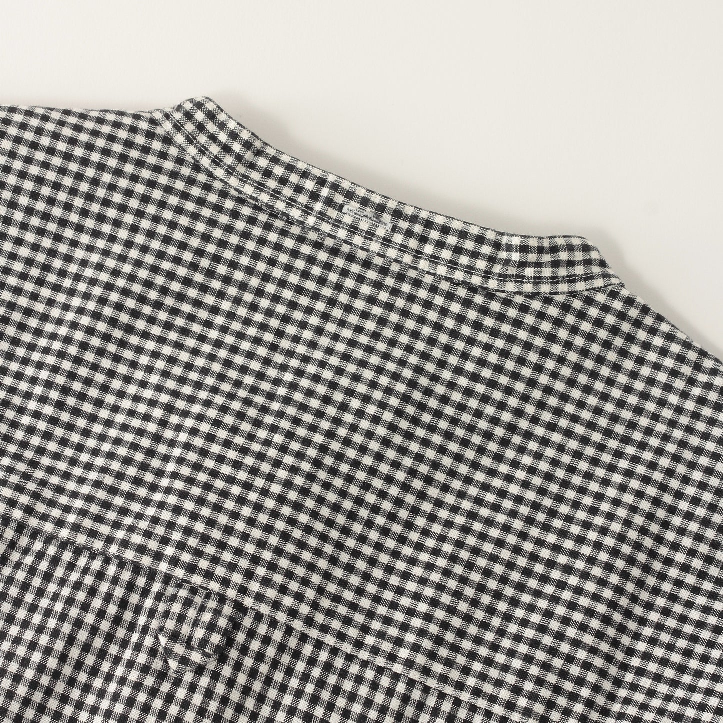 COTTON LINEN GINGHAM SHIRT
