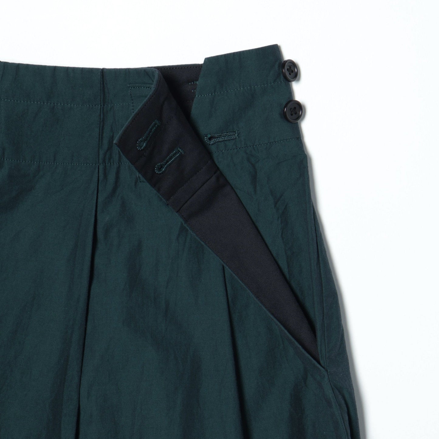 YARN DYED COTTON POPLIN SKIRT