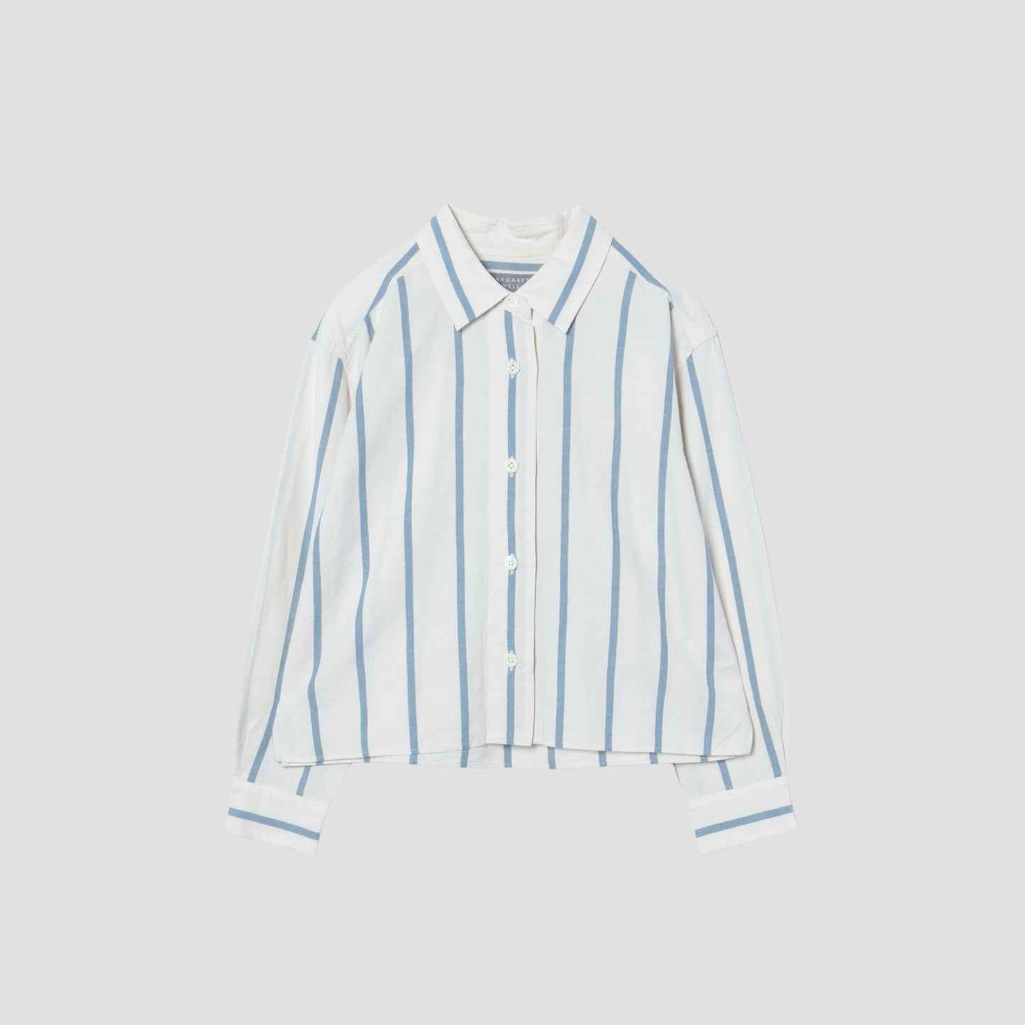 BOLD STRIPE COTTON LINEN SHIRT