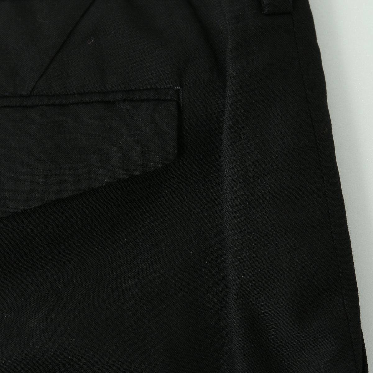 WOOL LINEN POPLIN TROUSERS