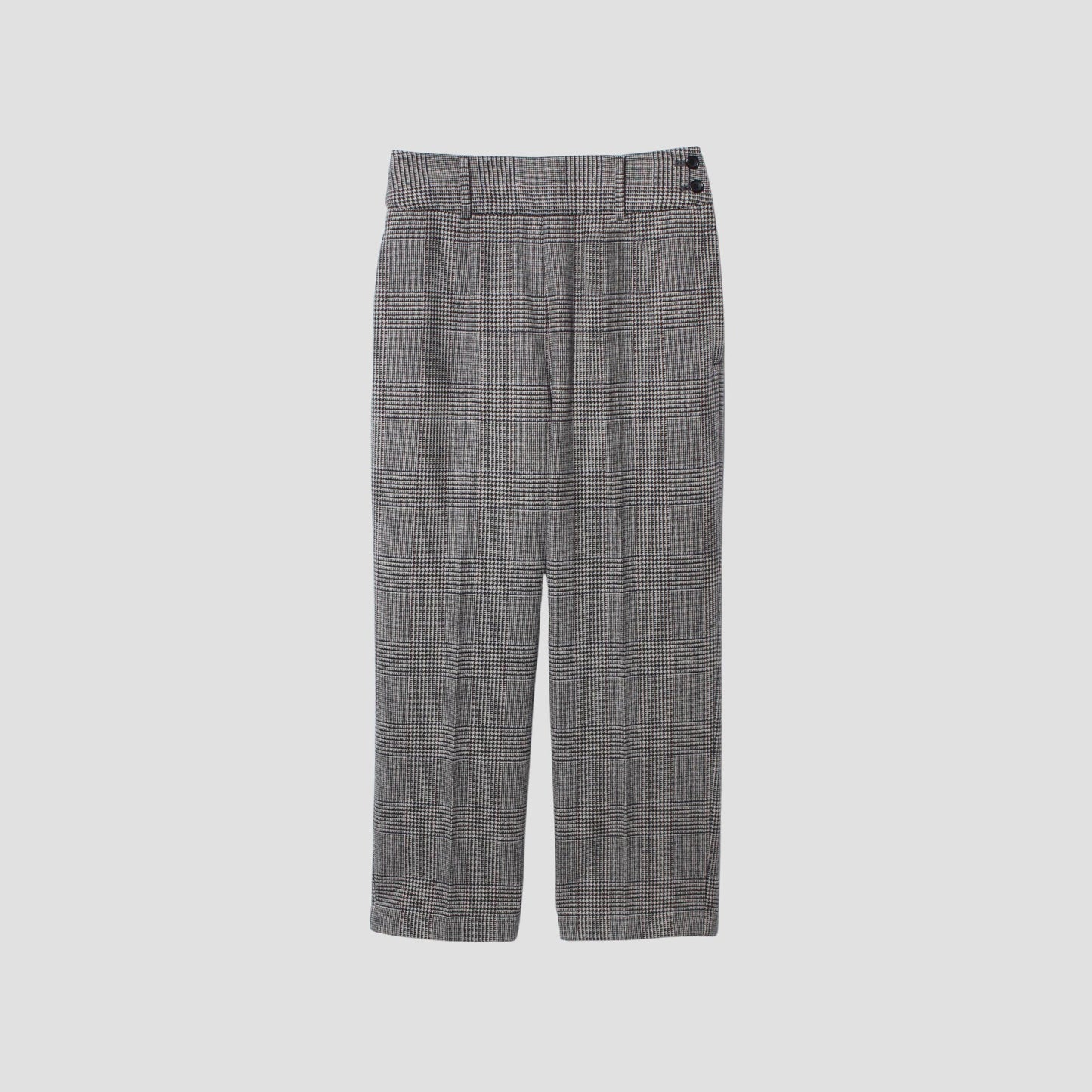 MULTI CHECK WOOL TROUSERS