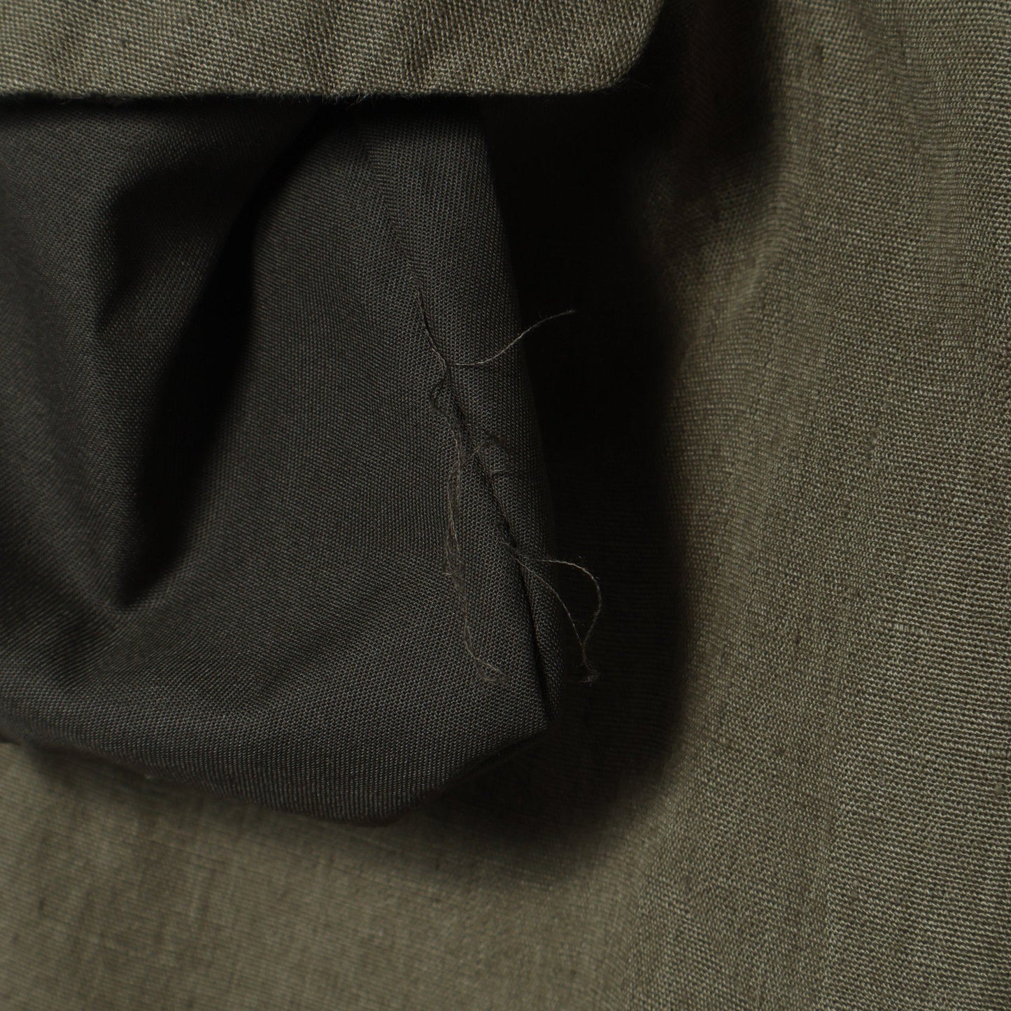 COATED LINEN PLAINWEAVE TROUSERS