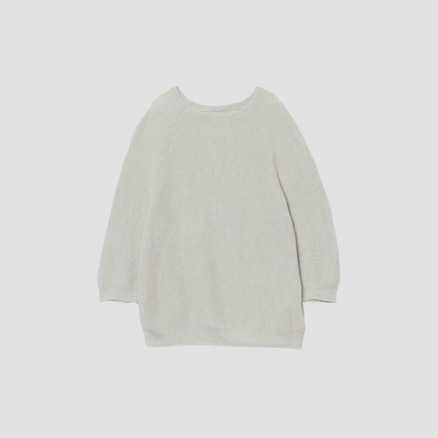 TWISTED LINEN COTTON JUMPER KNIT