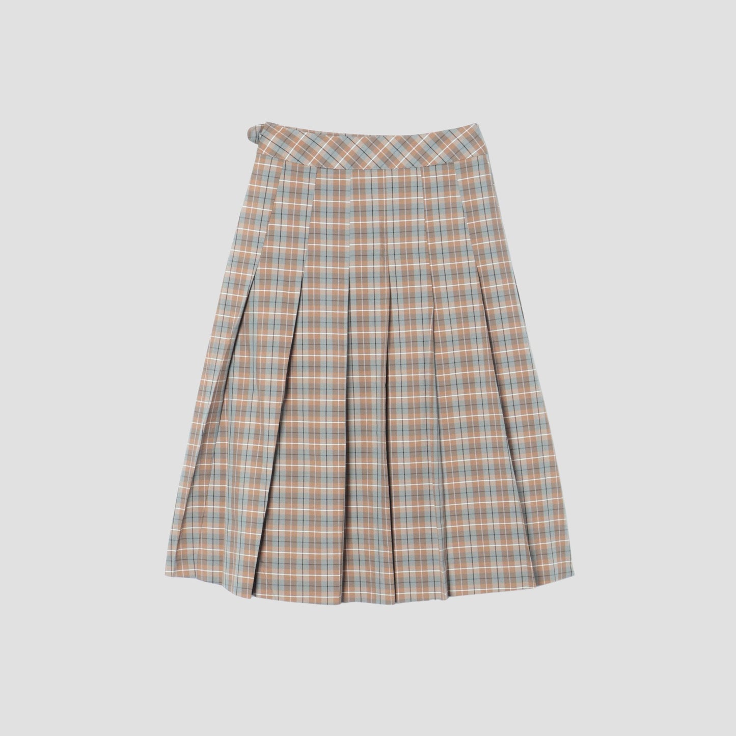 COTTON SILK CHECK SKIRT