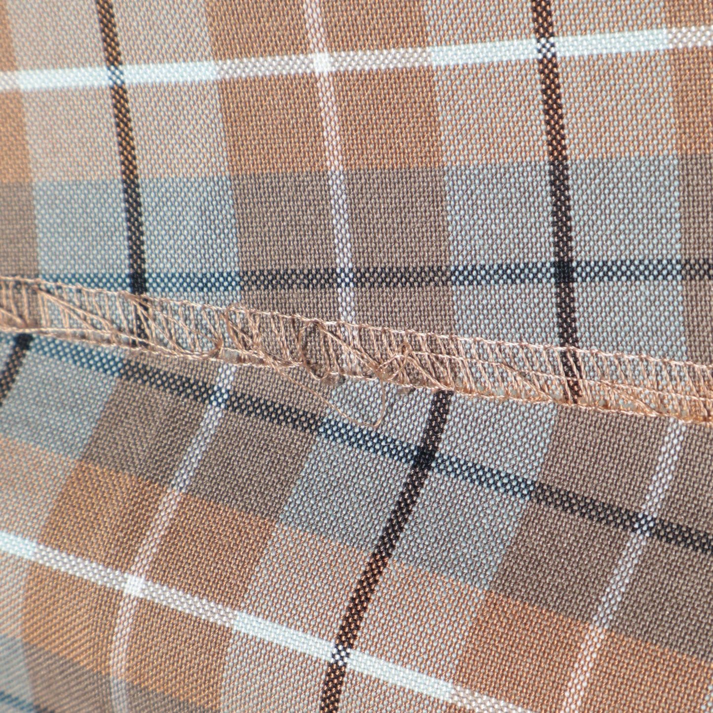 COTTON SILK CHECK SKIRT