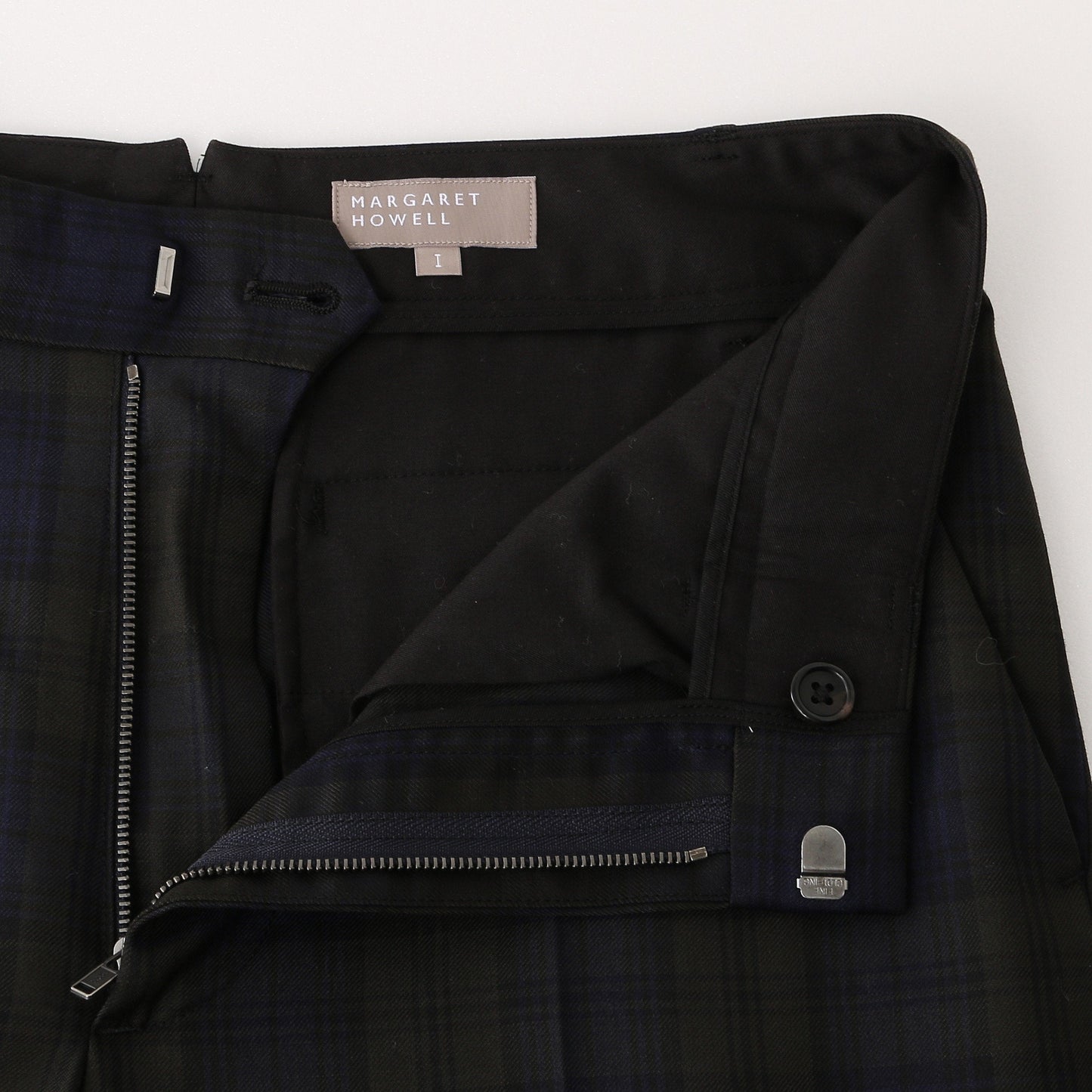 WOOL BLACKWATCH TROUSERS