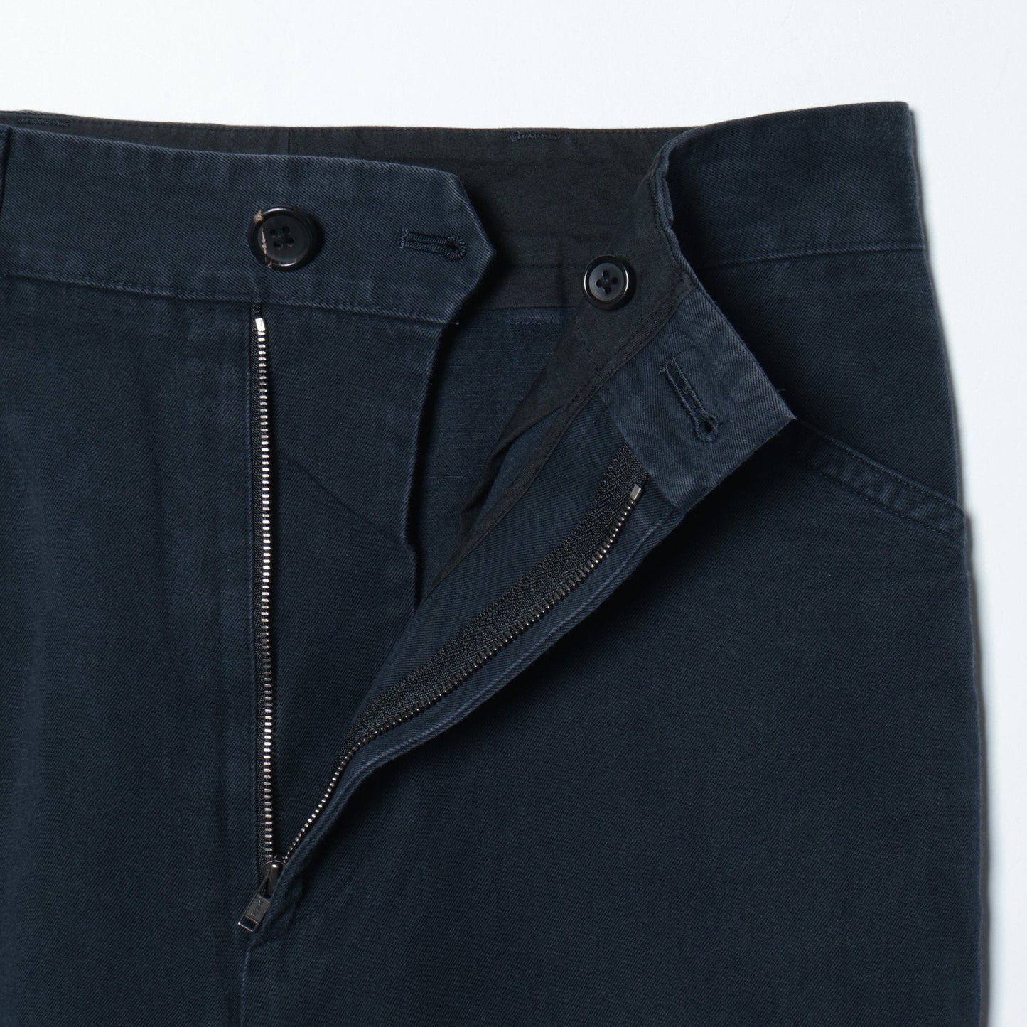 COTTON LINEN TWILL TROUSERS