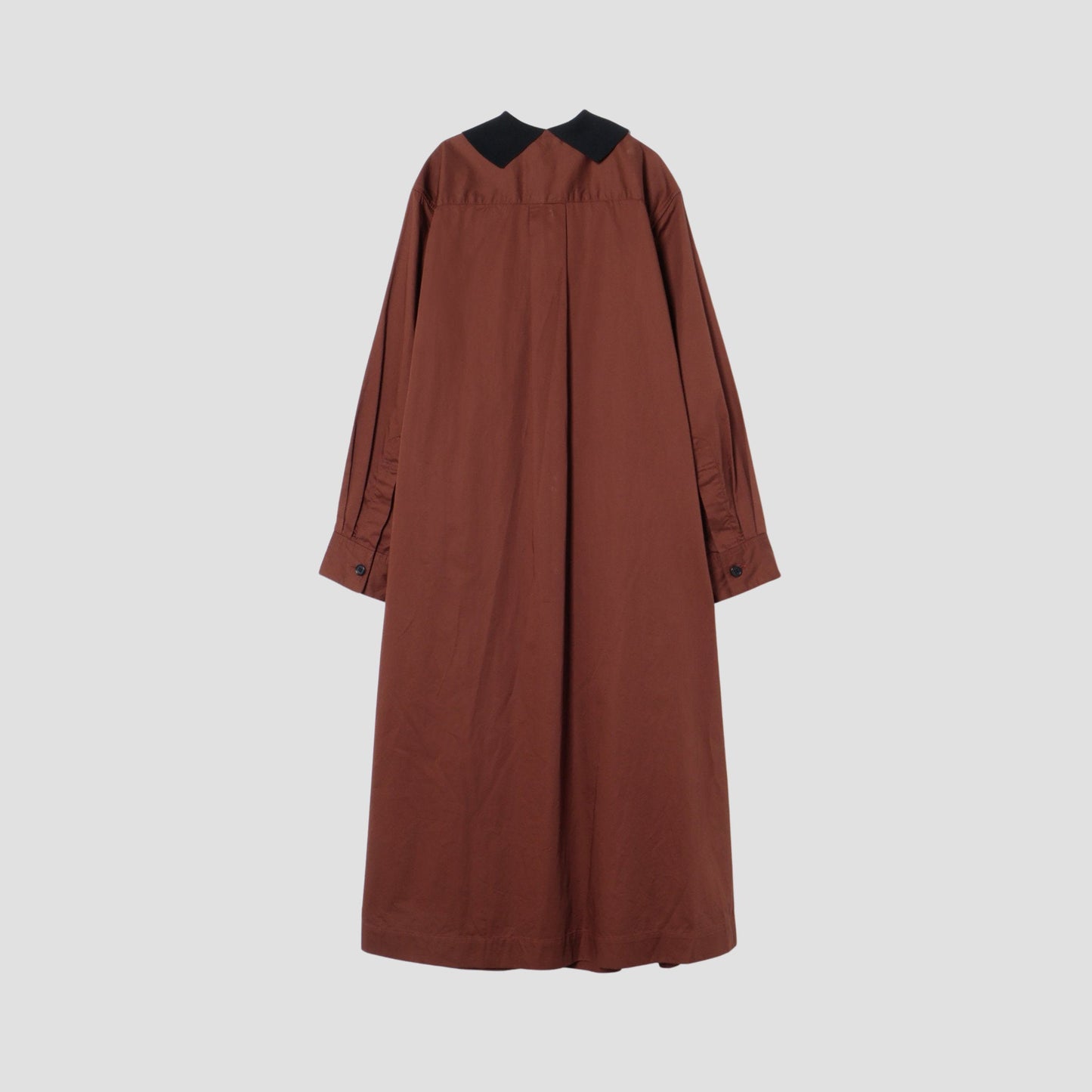 WASHED COTTON SATIN DRESS