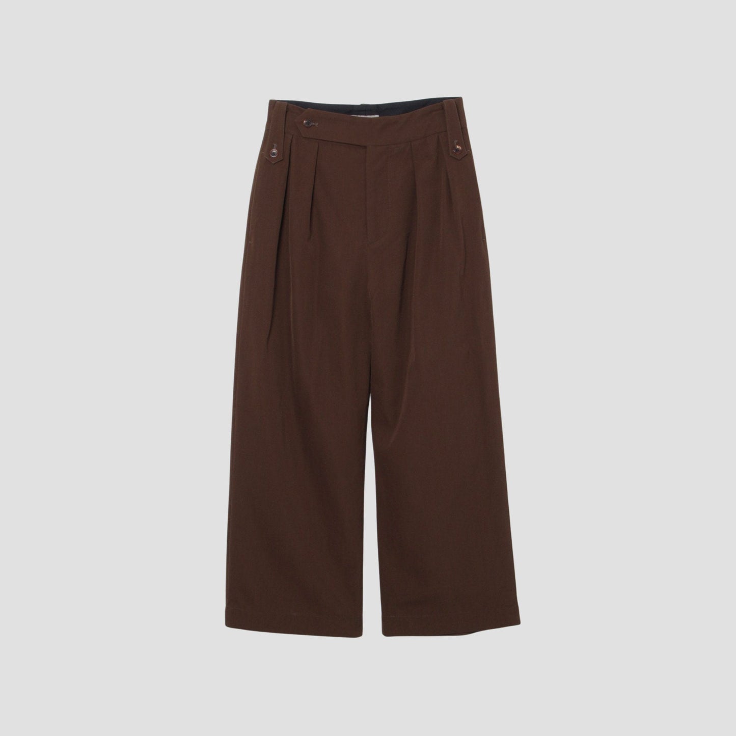 DRY WOOL TWILL TROUSERS