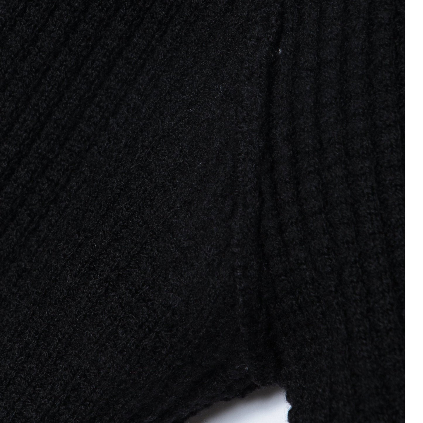SUPERFINE WOOL WAFFLE CARDIGAN KNIT