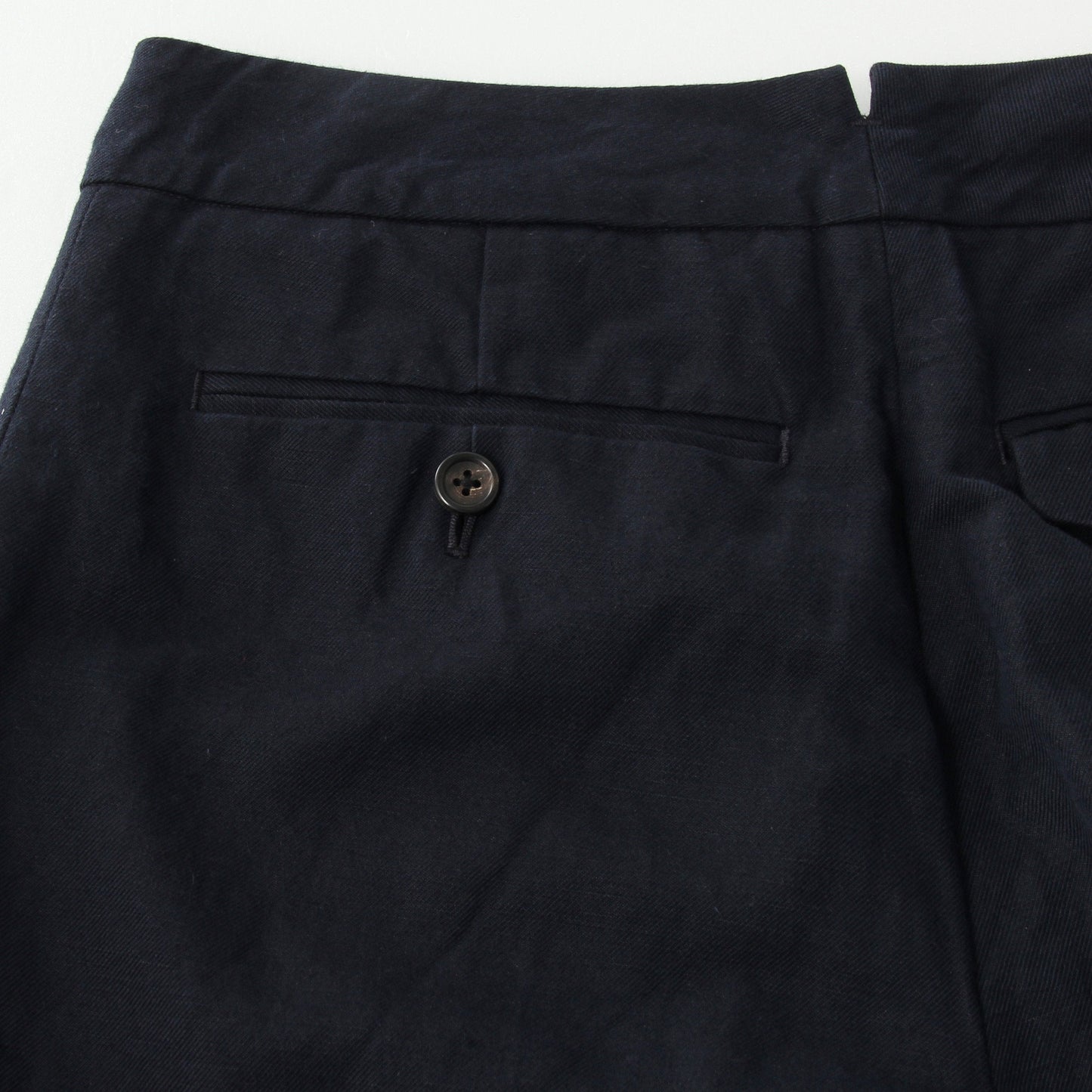 COTTON LINEN TWILL TROUSERS