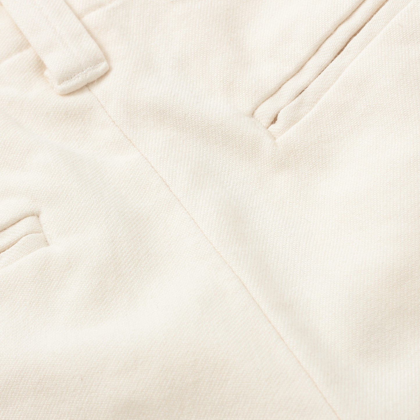 WASHED COTTON TWILL TROUSERS