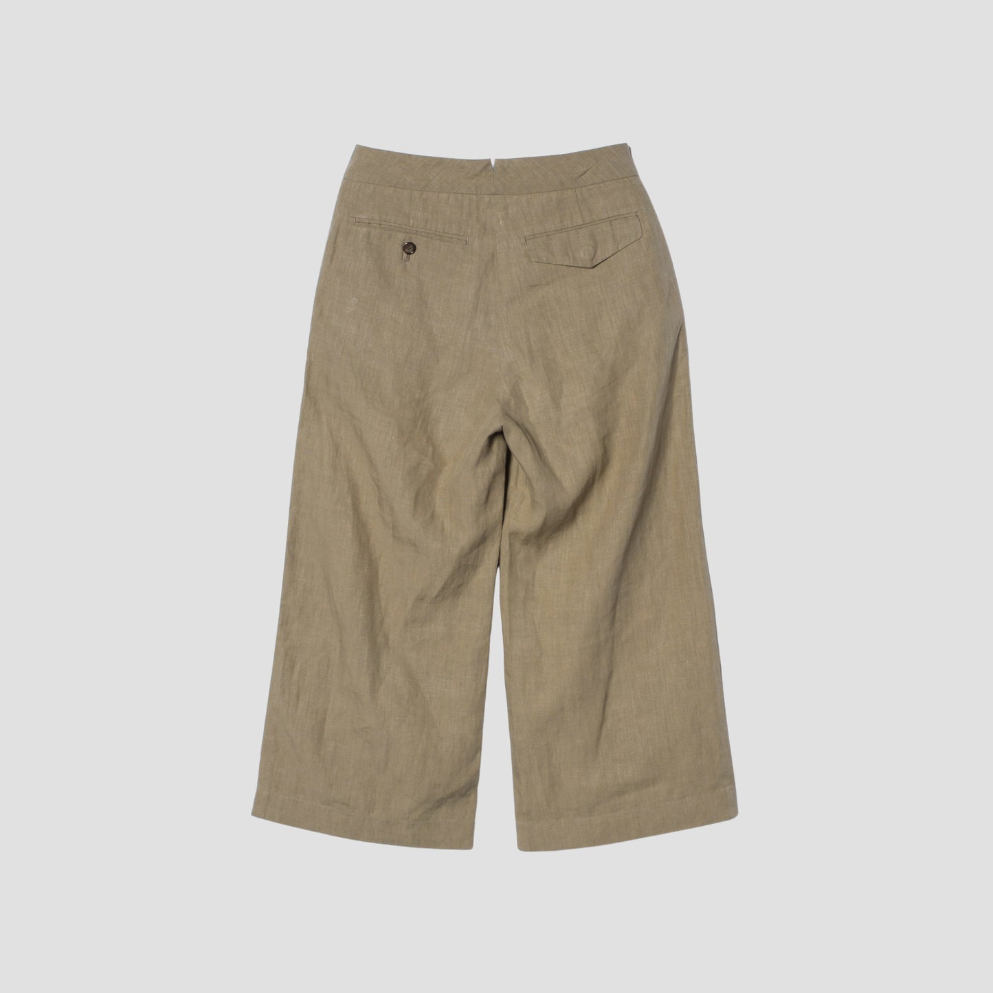 HIGH DENSE LINEN TROUSERS