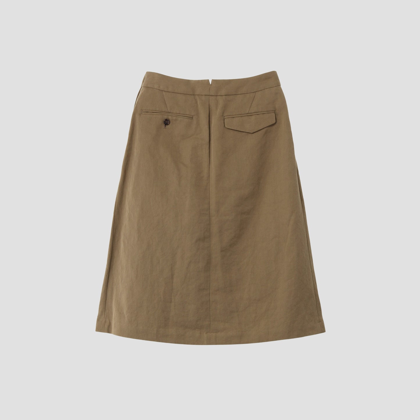 LINEN COTTON TWILL SKIRT