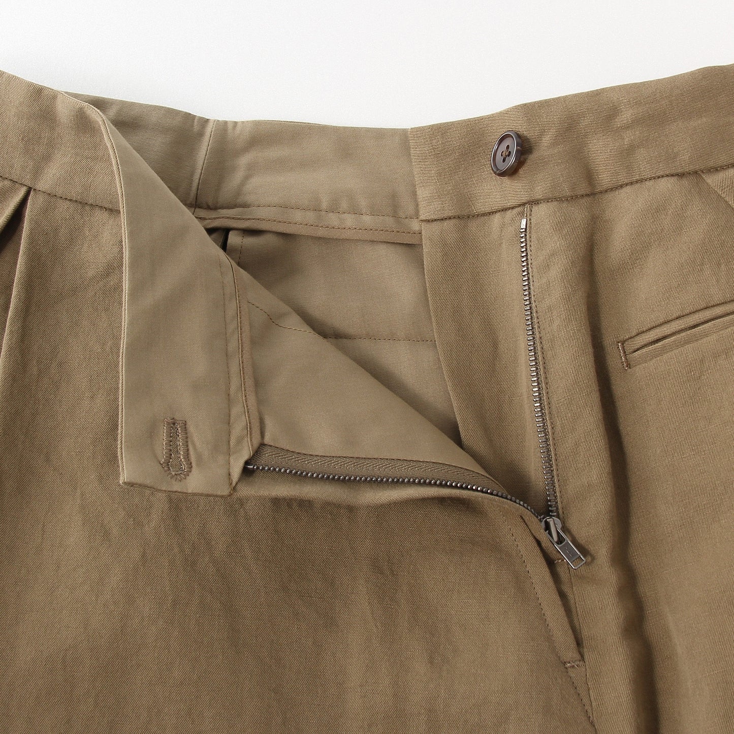 LINEN COTTON TWILL SKIRT