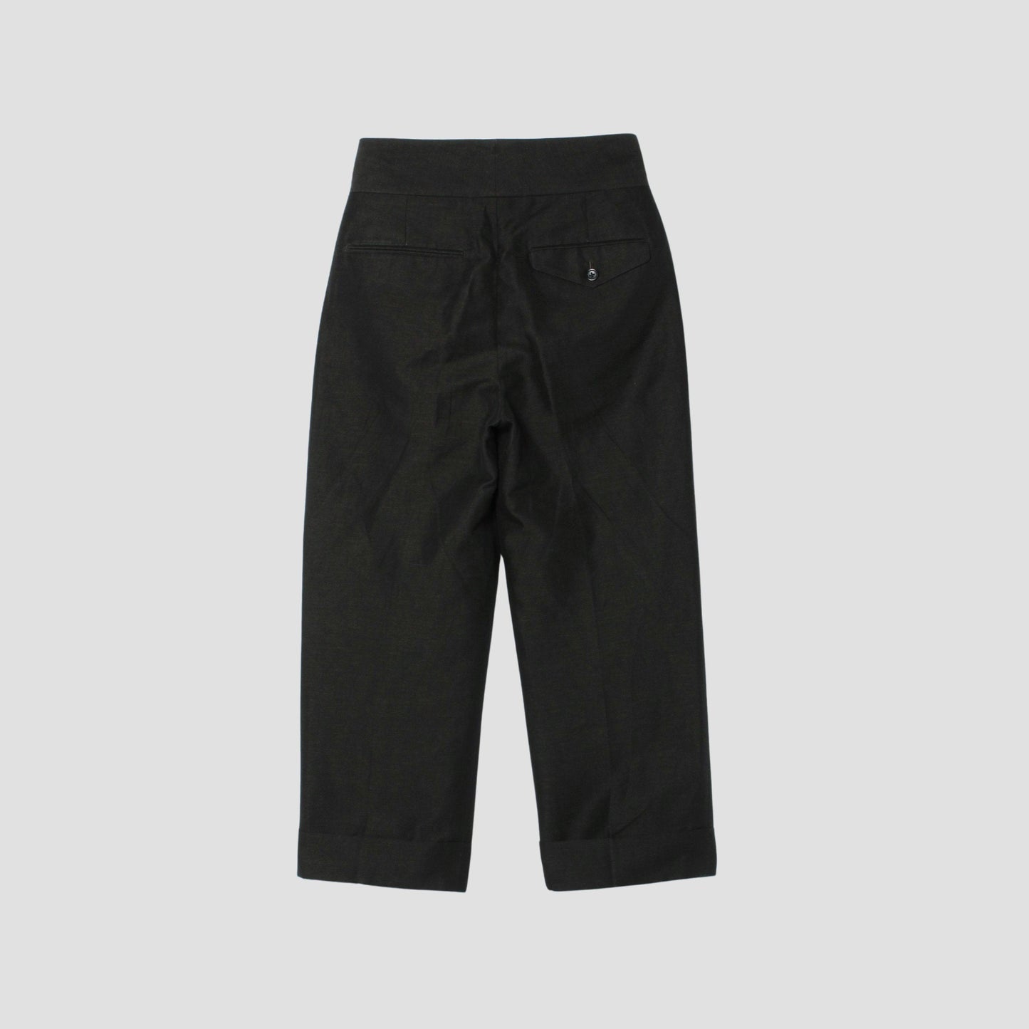 WASHED LINEN COTTON TROUSERS