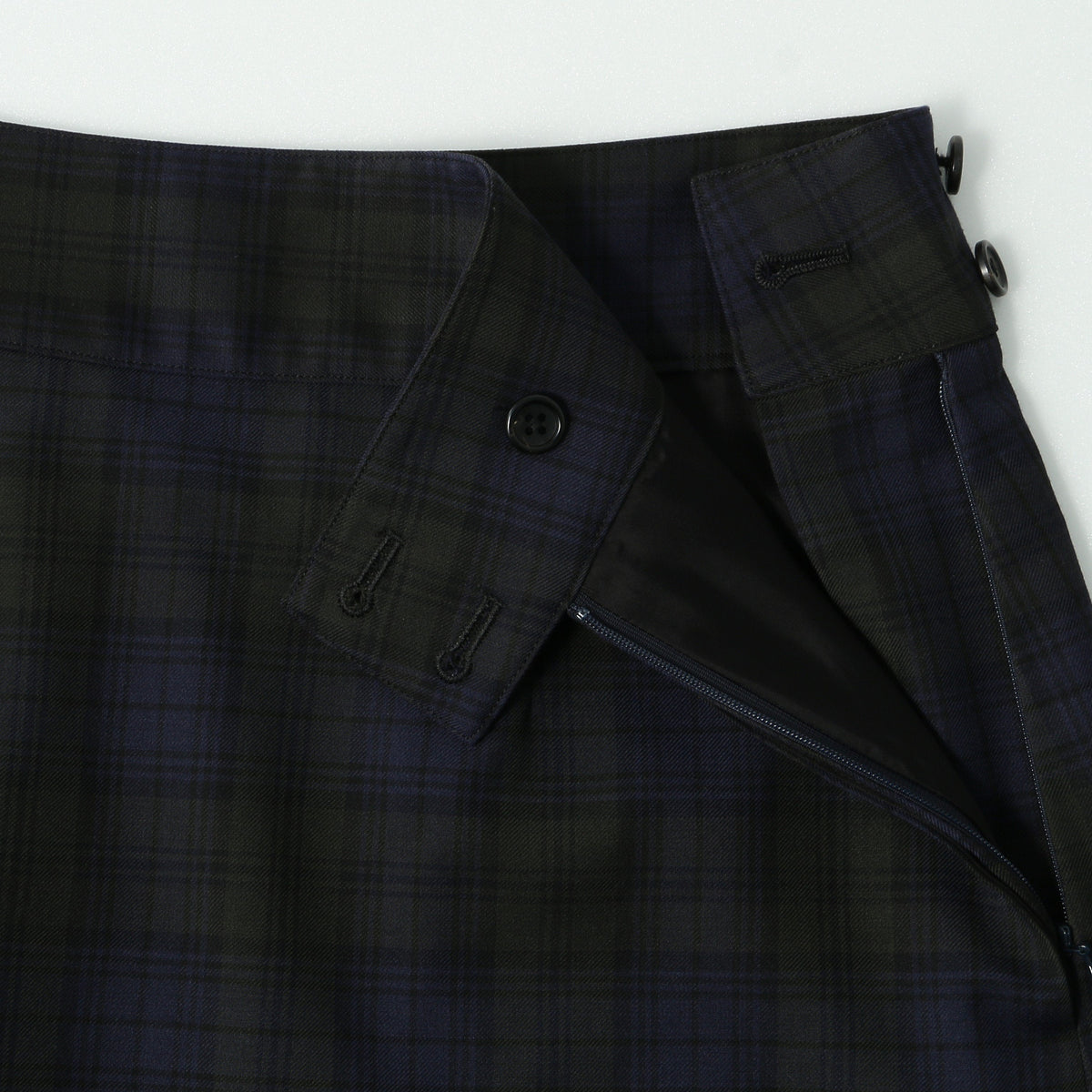 WOOL BLACKWATCH SKIRT