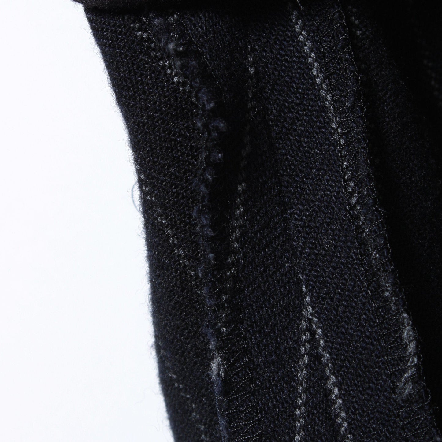 BROKEN STRIPE WOOL TROUSERS