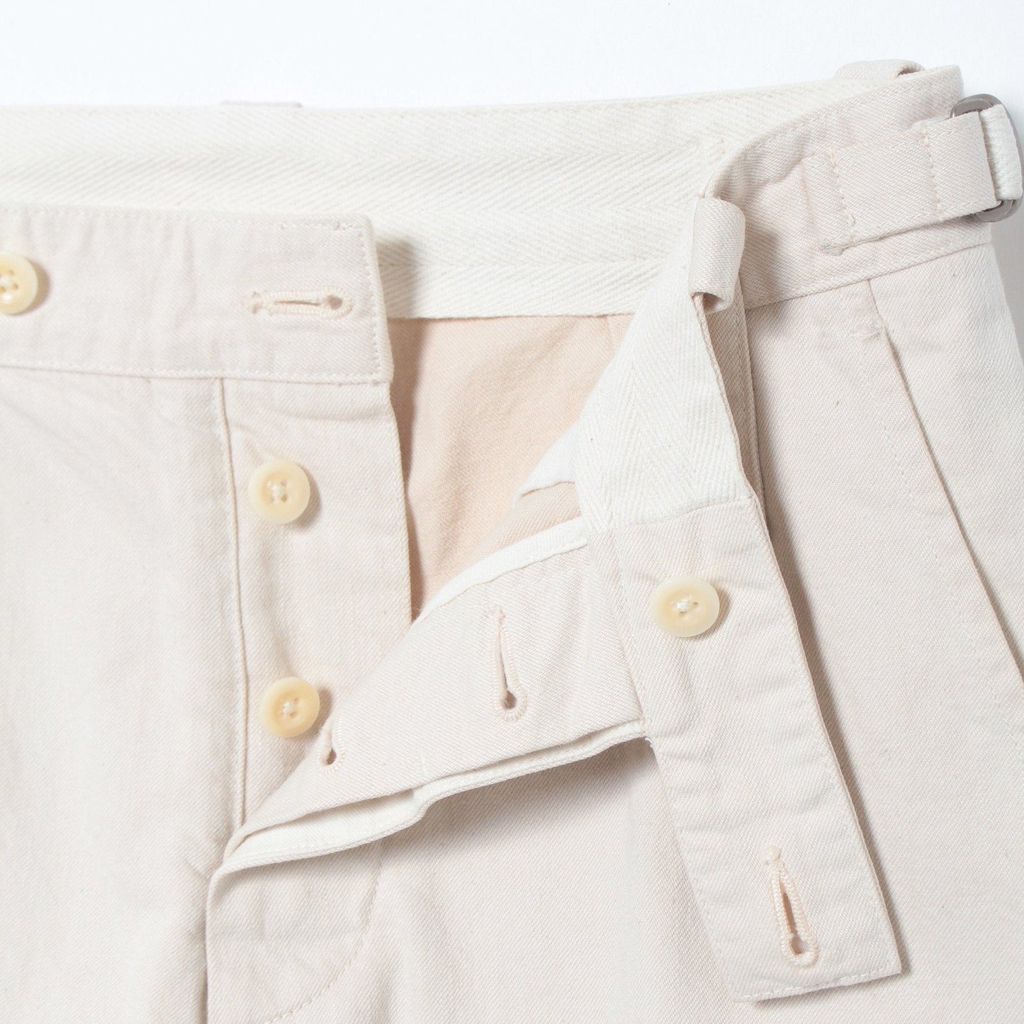 NATURAL DENIM TROUSERS