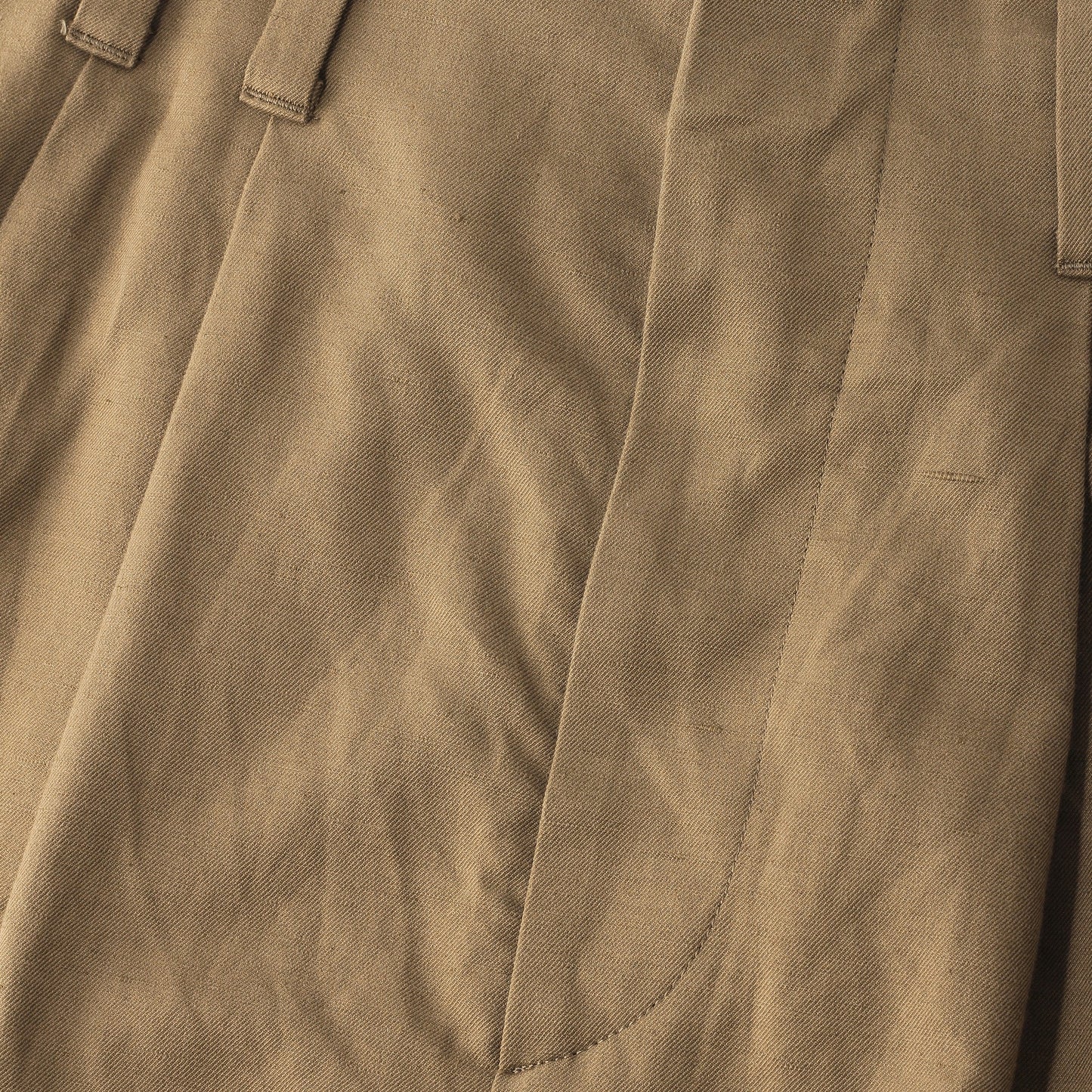 LINEN COTTON TWILL SKIRT