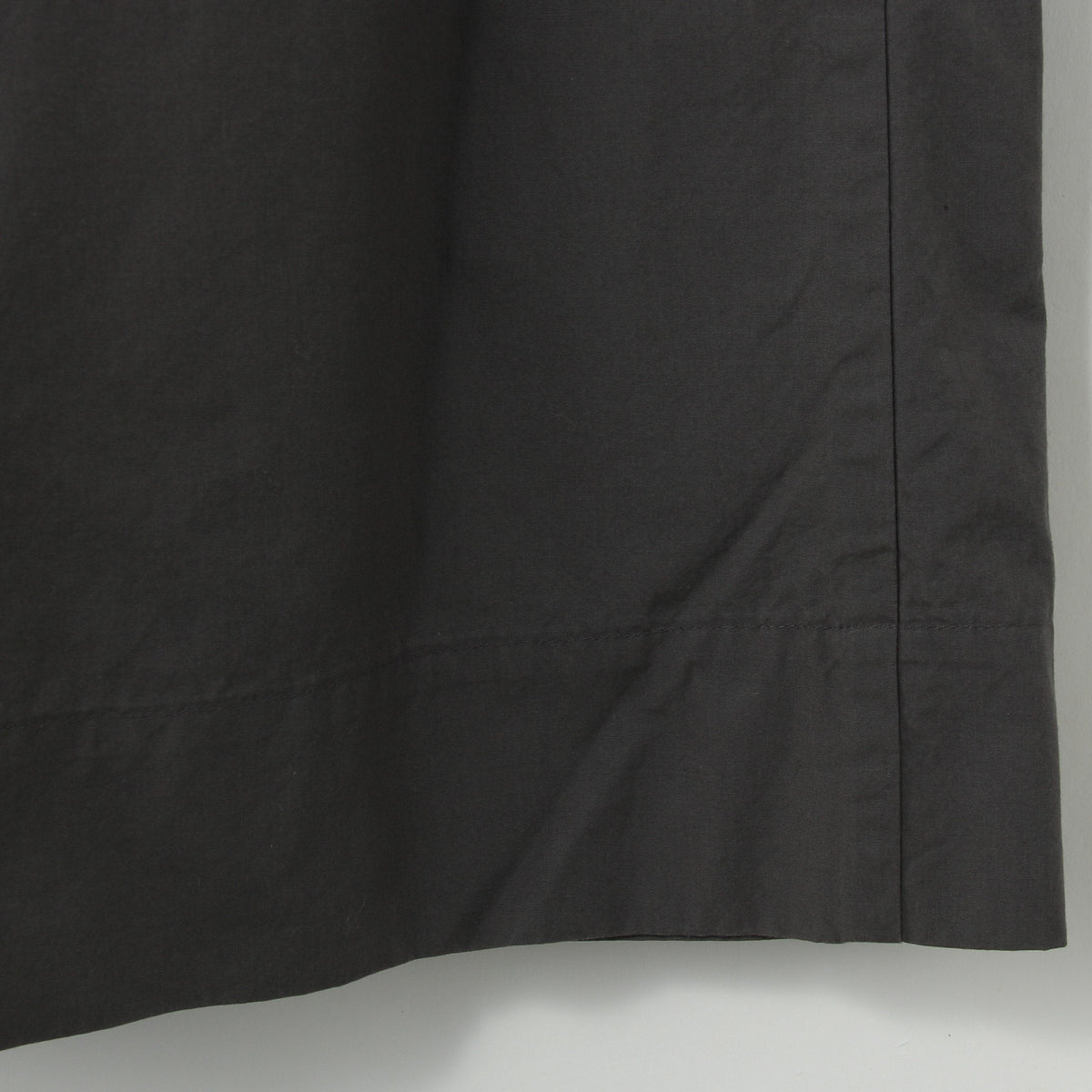 WASHED COTTON POPLIN TROUSERS