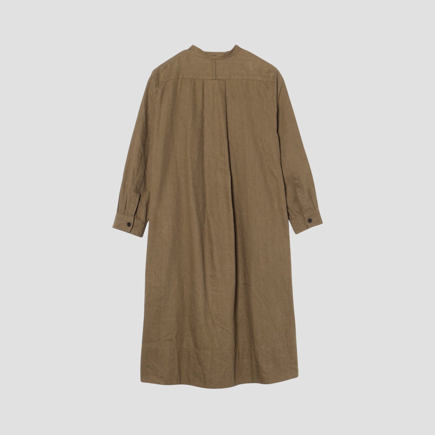 FADED LINEN COTTON TWILL DRESS
