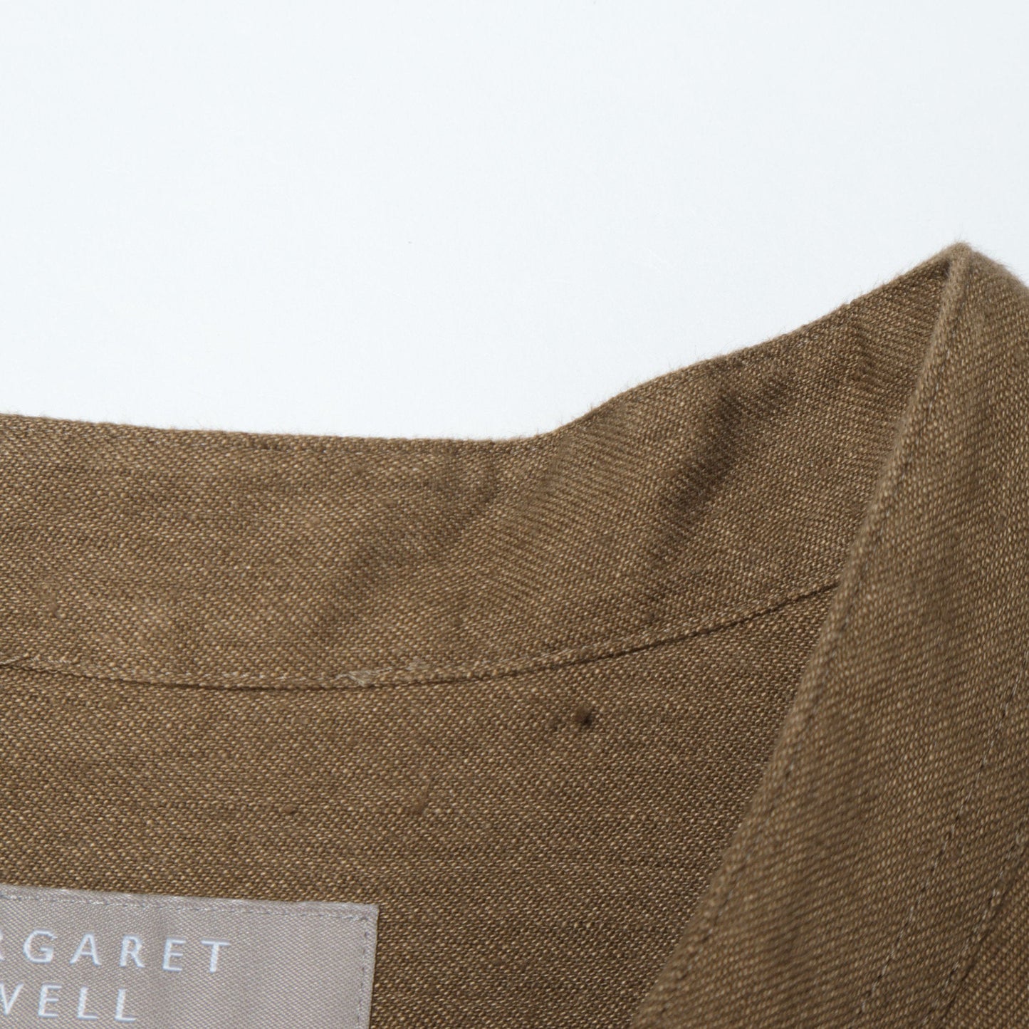 FADED LINEN COTTON TWILL DRESS