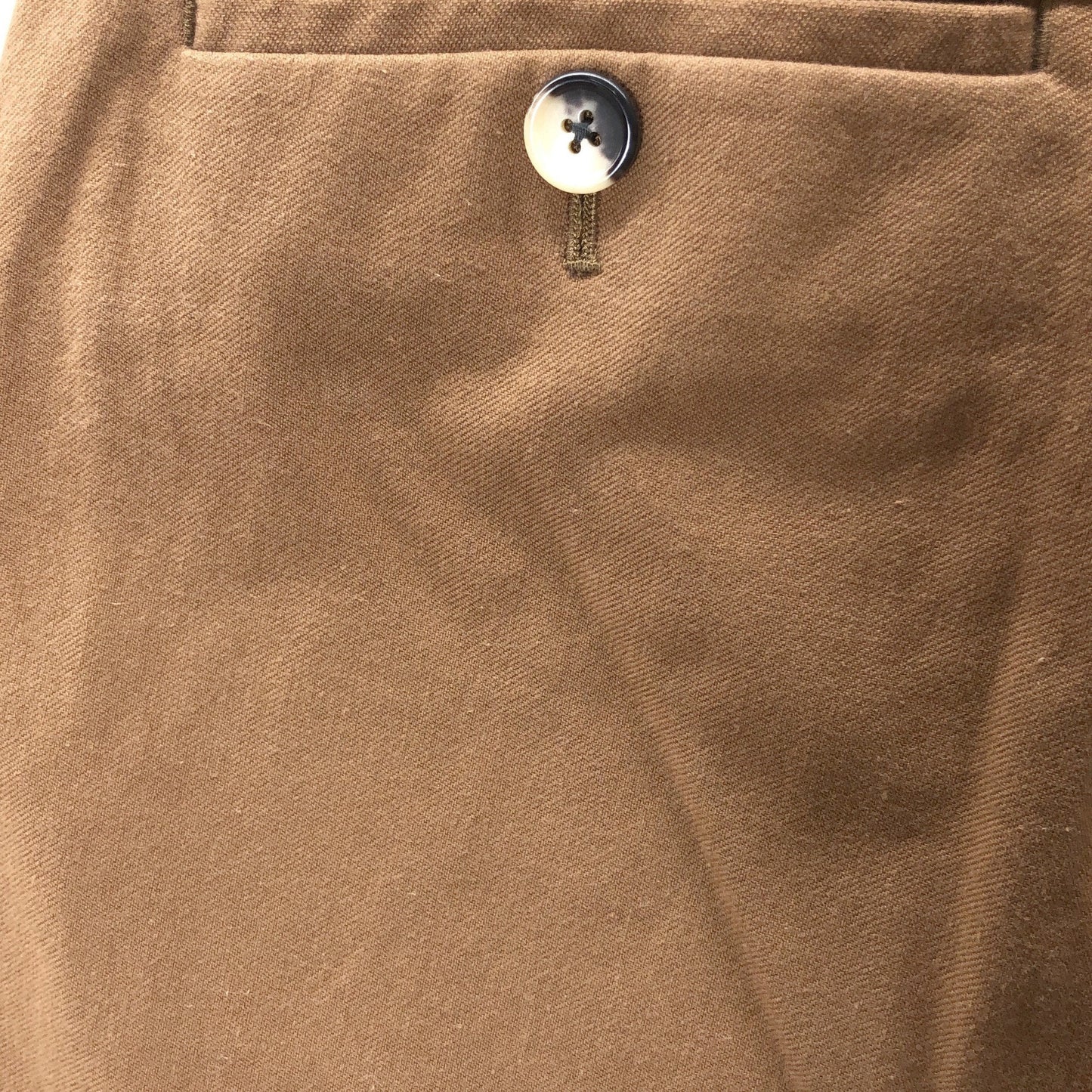 WASHED COTTON TWILL TROUSERS