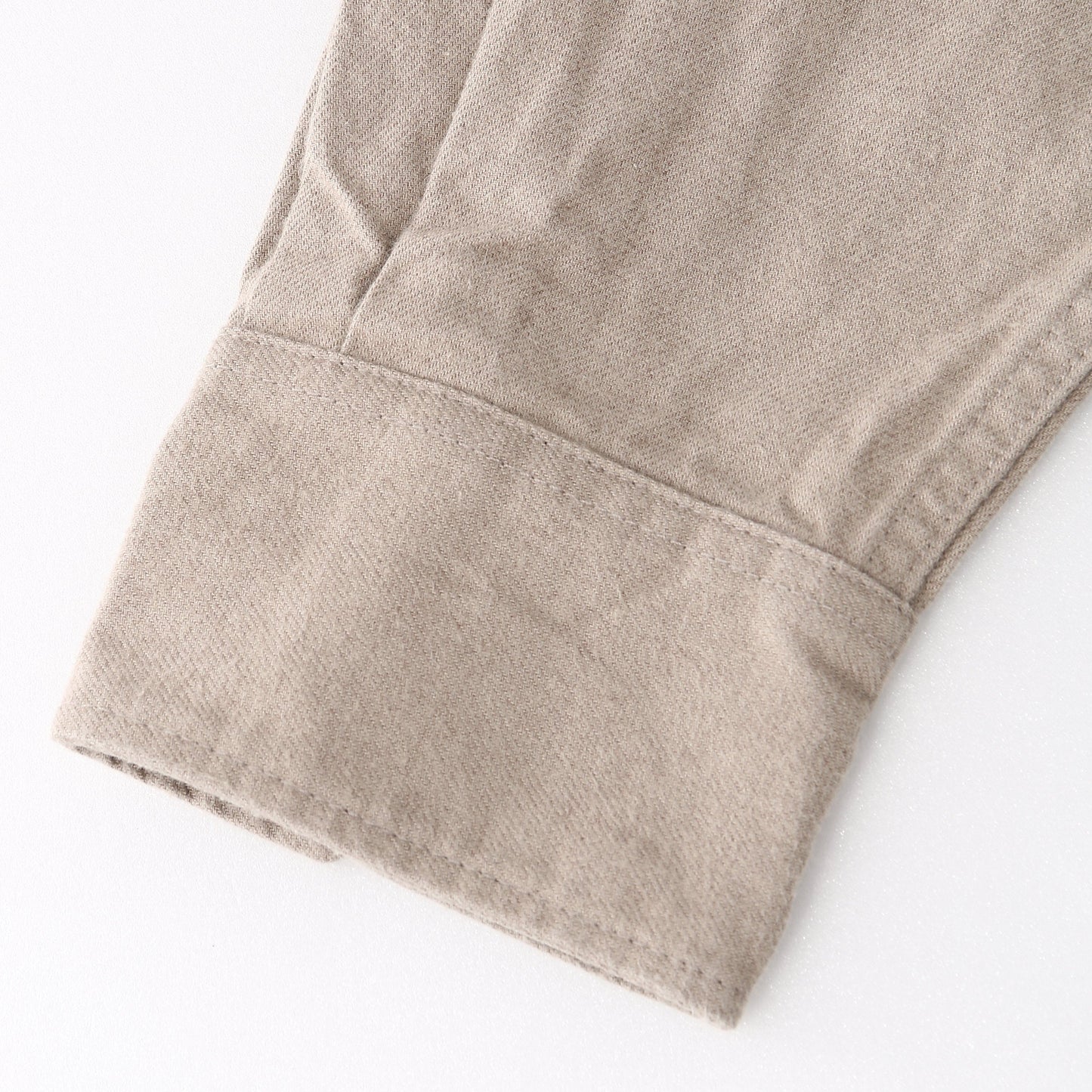 WORN COTTON WOOL TWILL SHIRT