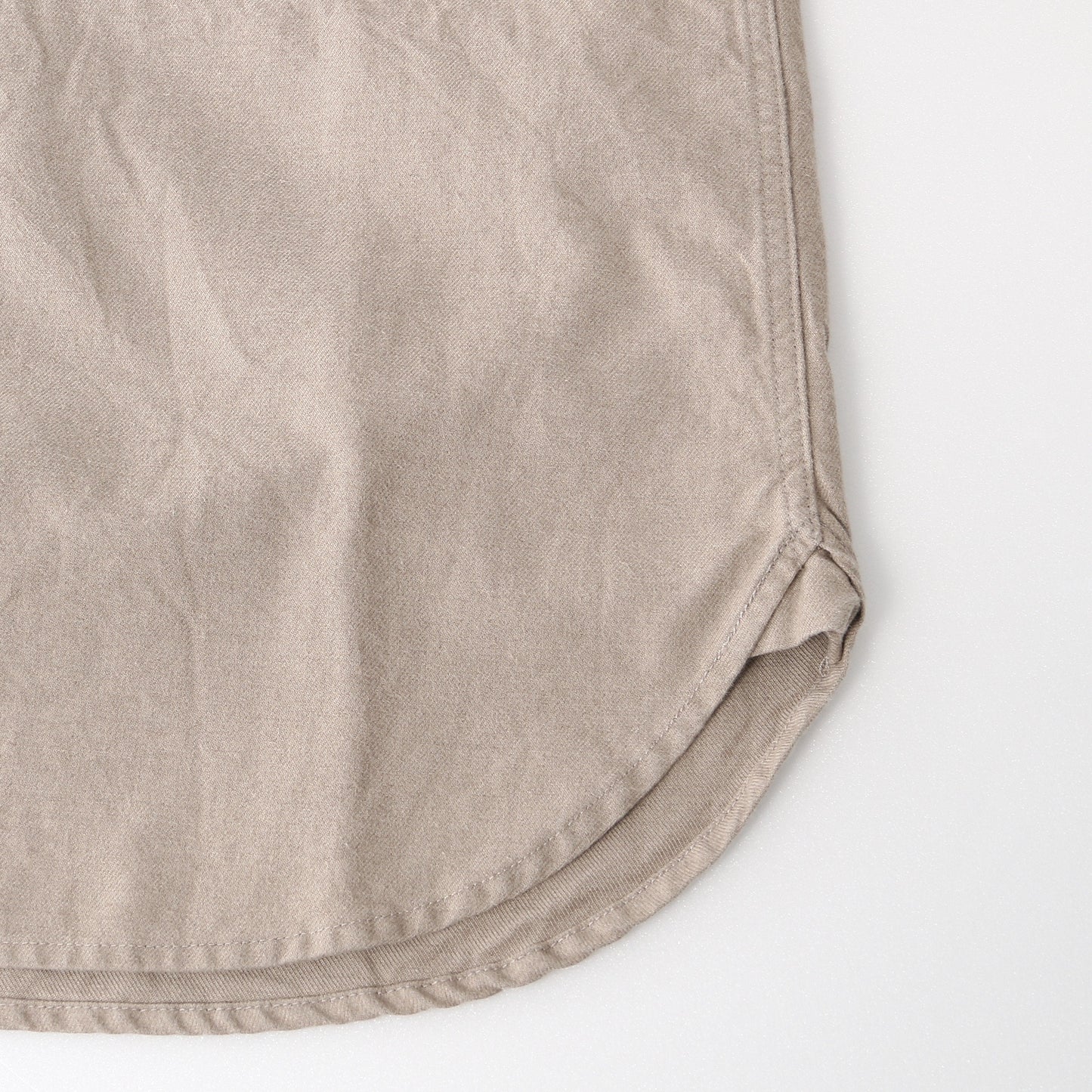 WORN COTTON WOOL TWILL SHIRT