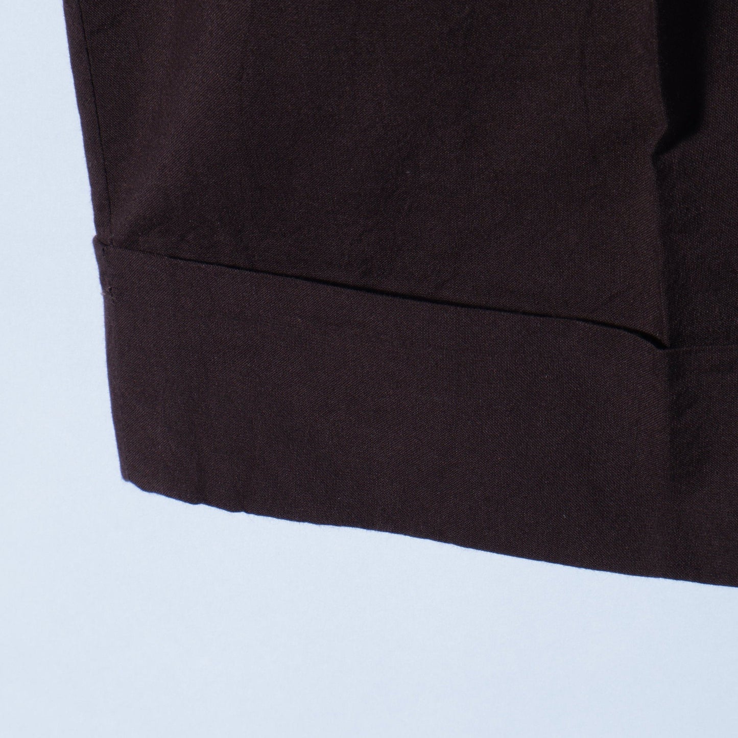 MATT COTTON SILK POPLIN TROUSERS