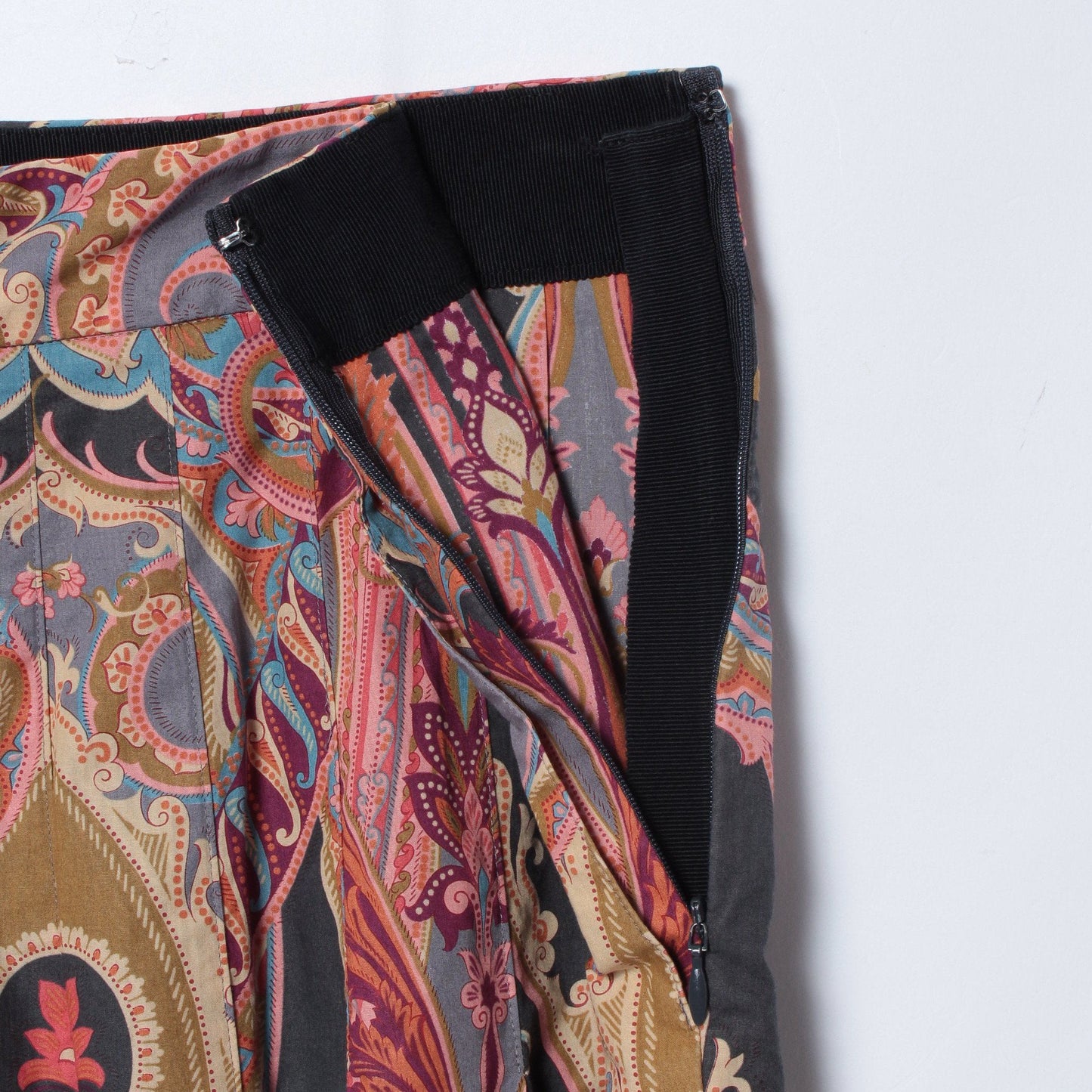 PAISLEY COTTON SHIRTING SKIRT